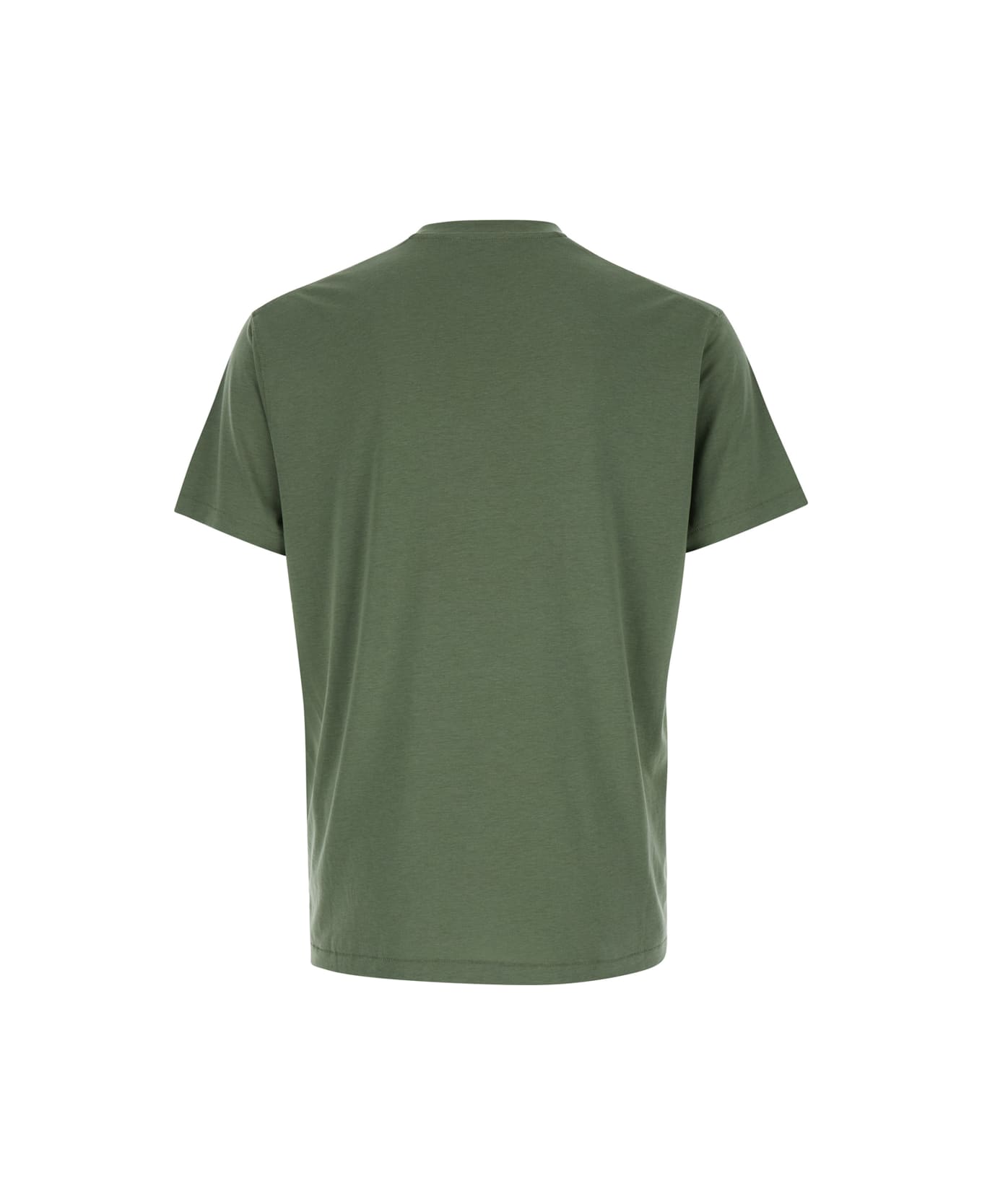 Tom Ford Green Crewneck T-shirt In Cotton Blend Man - Green シャツ