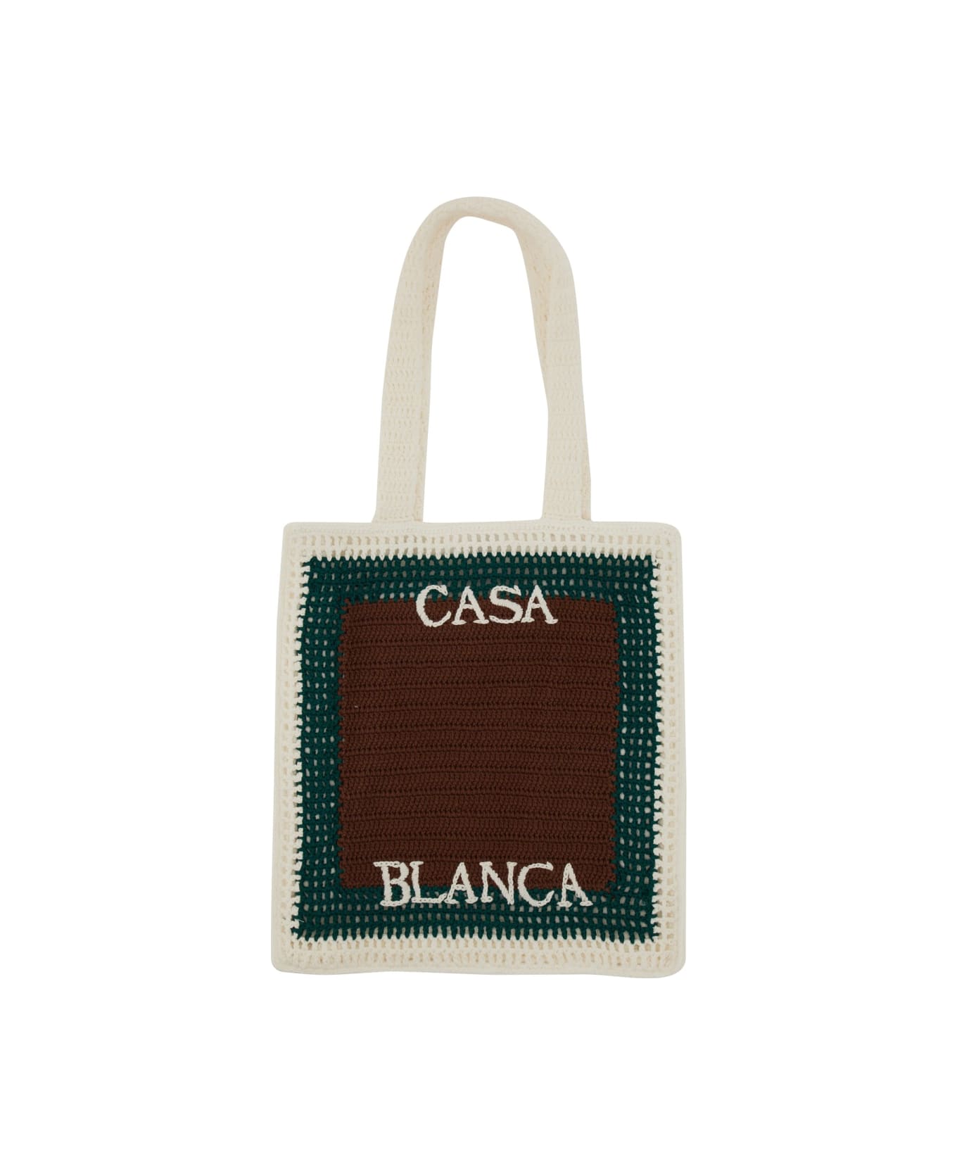 Casablanca Crochet Bag - BROWN