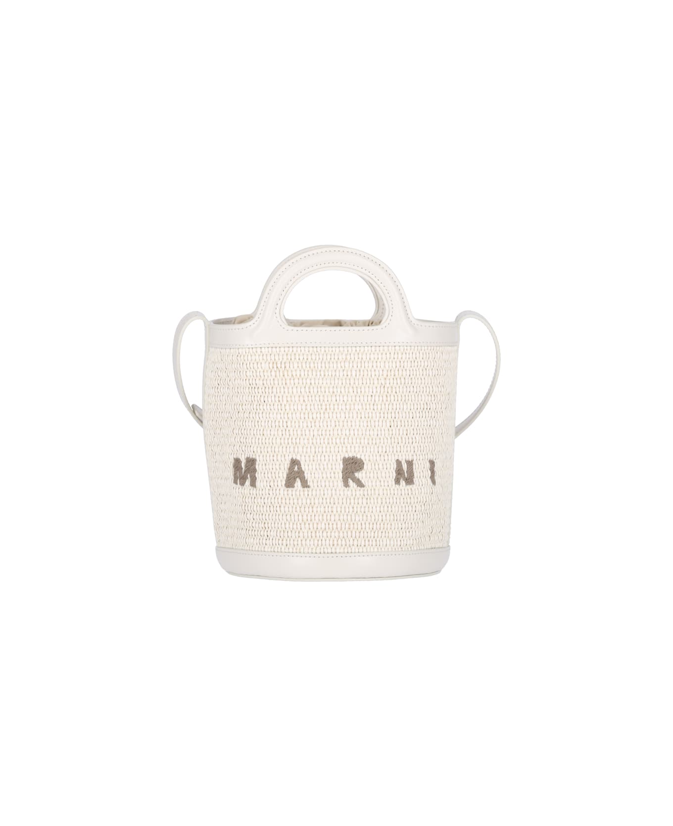 Marni Small Bucket Bag 
tropicalia
 - White