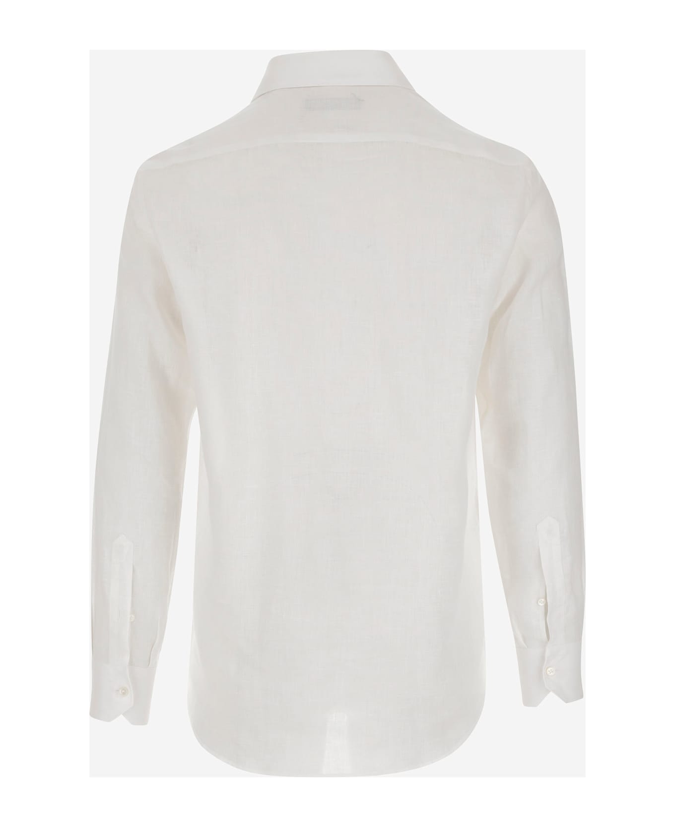 Brian Dales Linen Shirt - White