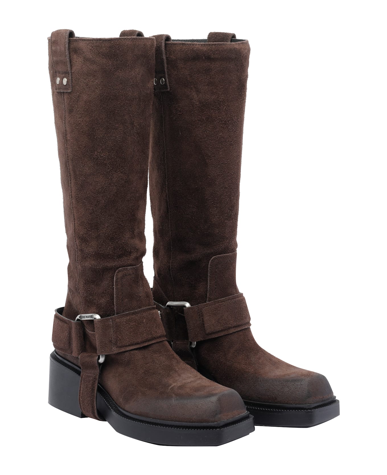 Vic Matié Saddle Booties - Brown
