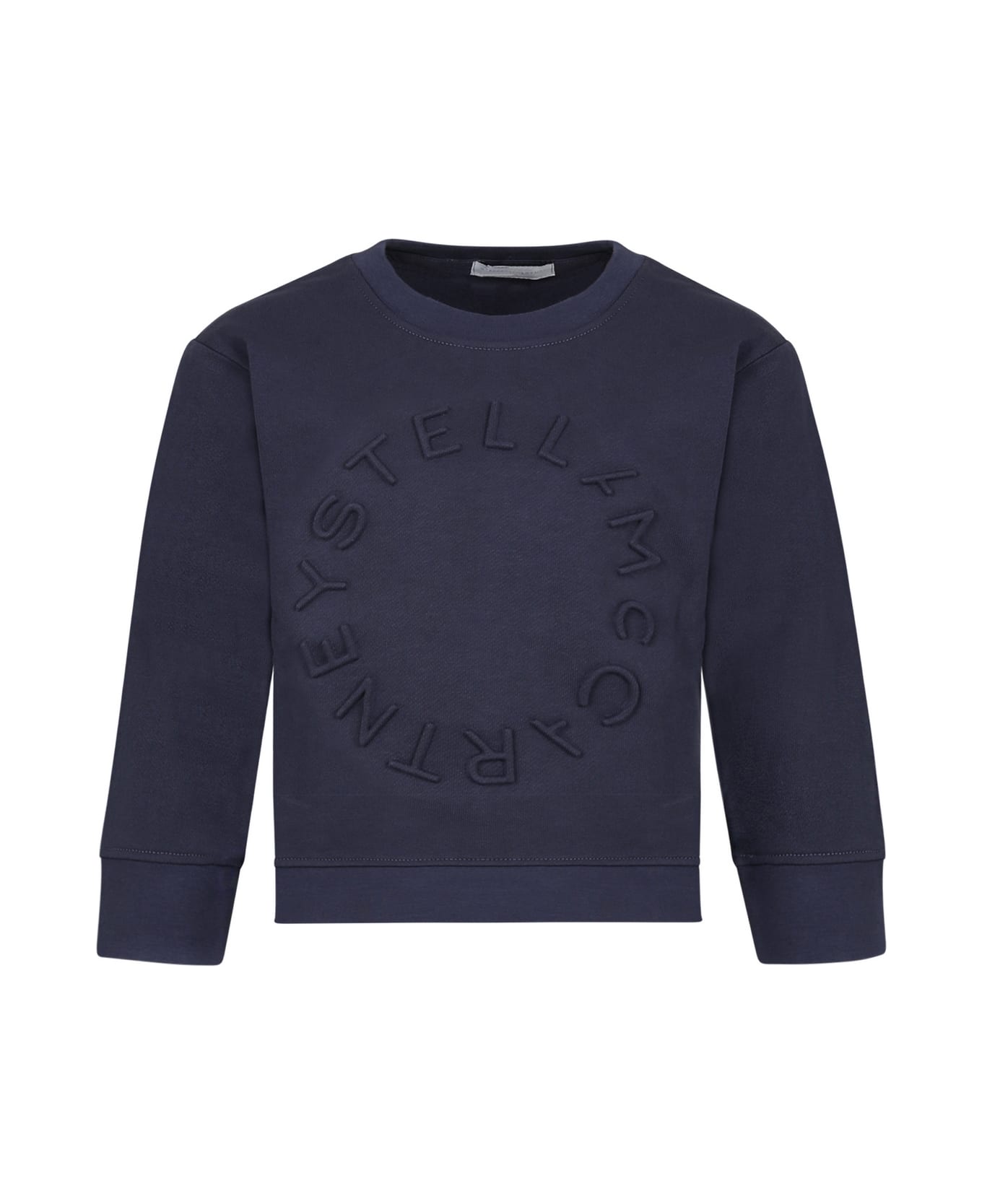 Stella McCartney Kids Blue Sweatshirt For Boy With Logo - Blue