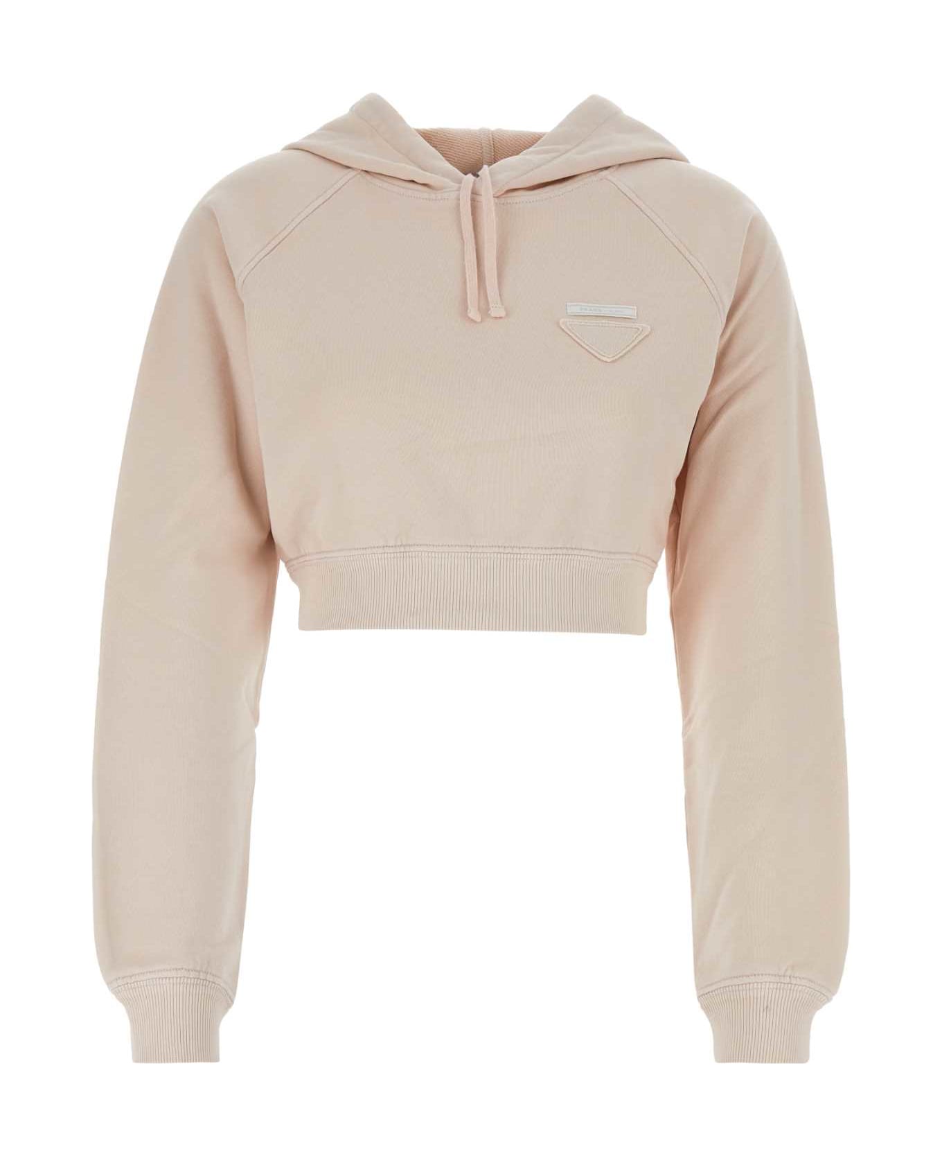 Prada Pastel Pink Cotton Sweatshirt - PESCO