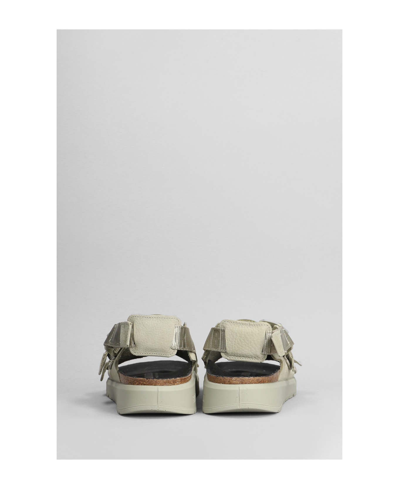 Birkenstock Shinjuku Slipper-mule In Green Leather - GREEN/NEUTRALS