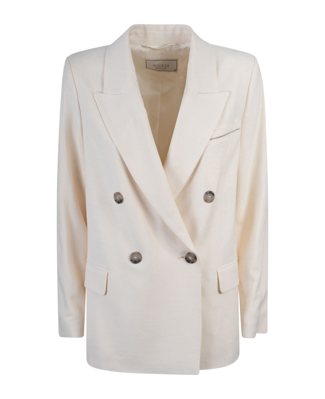 Peserico Double-breasted Classic Blazer - C