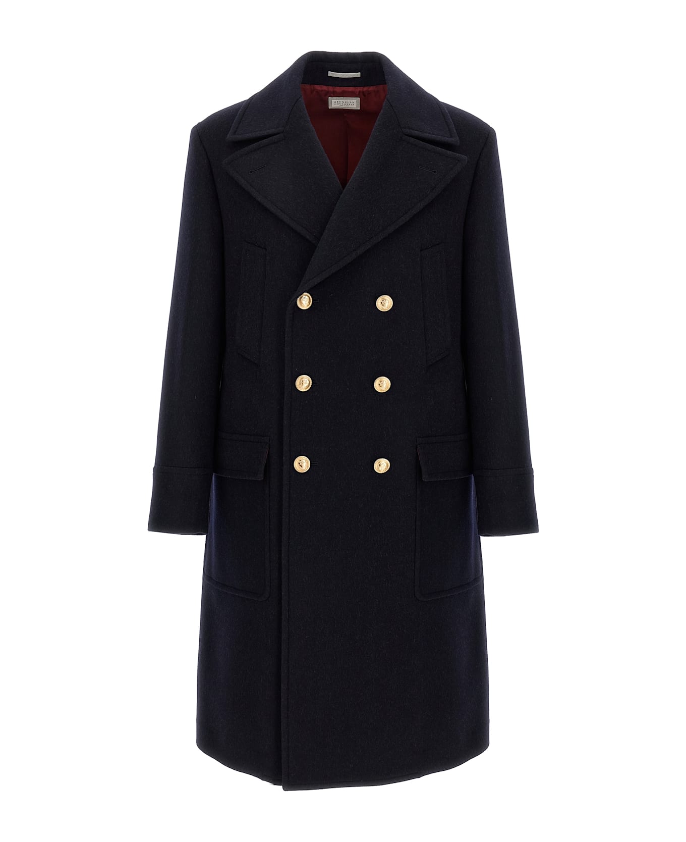 Brunello Cucinelli Wool Coat - Blue