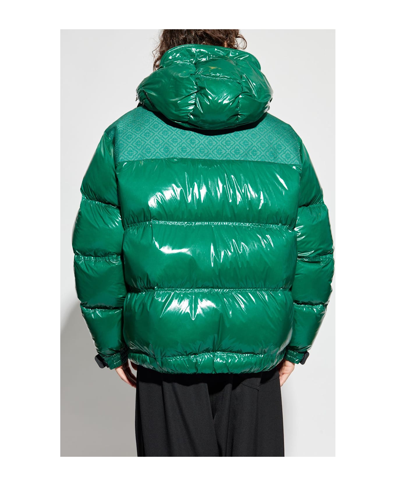 Casablanca Insulated Jacket With Monogram - GREEN