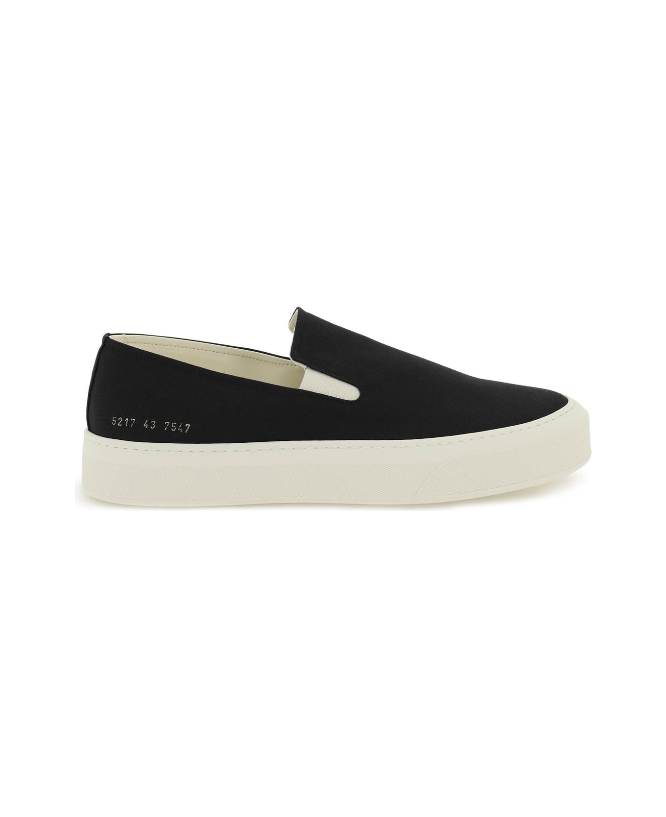 Common Projects Canvas Slip-on Sneakers - BLACK (Black)