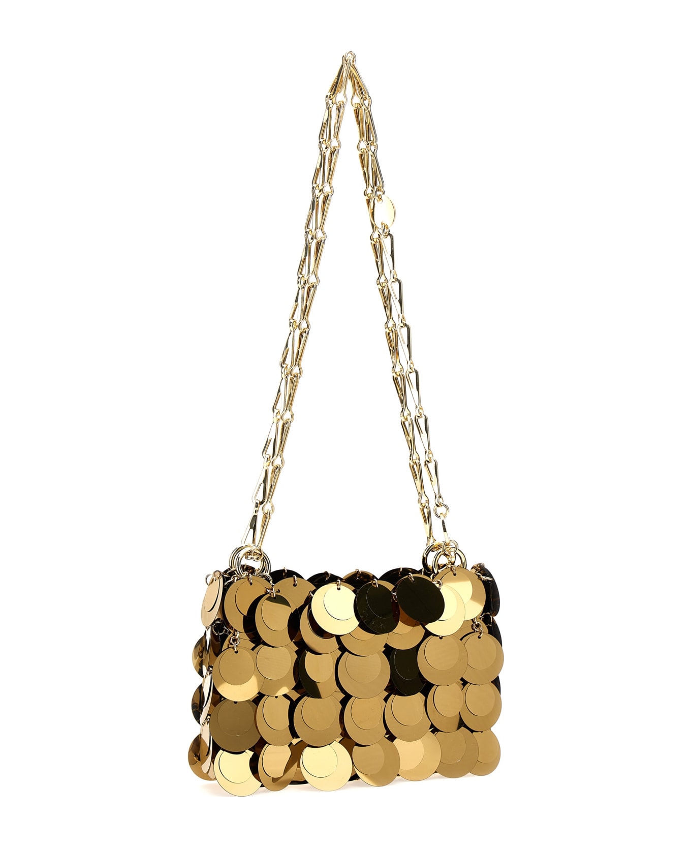 Paco Rabanne 'sparkle Nano' Handbag - Gold