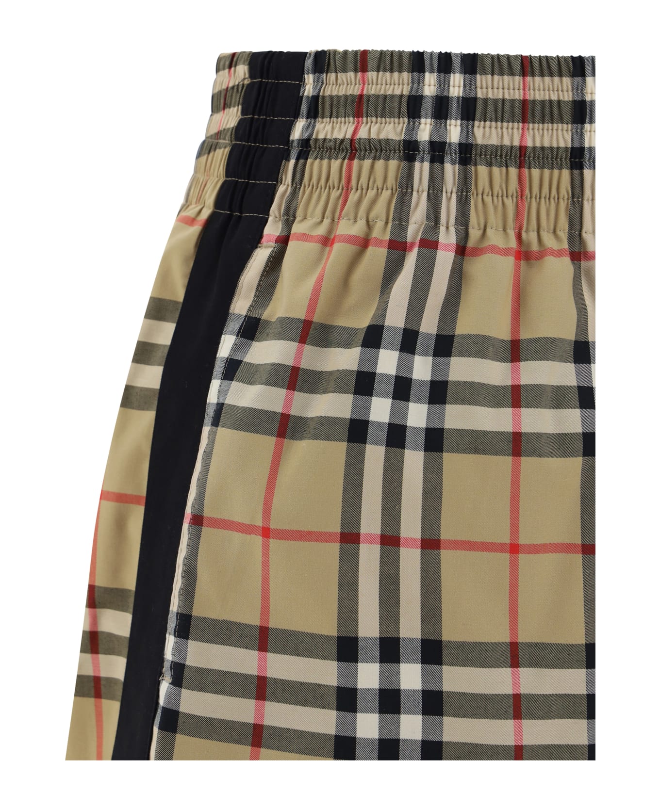 Burberry Beige Vintage Check Cotton Bermuda Shorts - Archive Beige Ip Chk