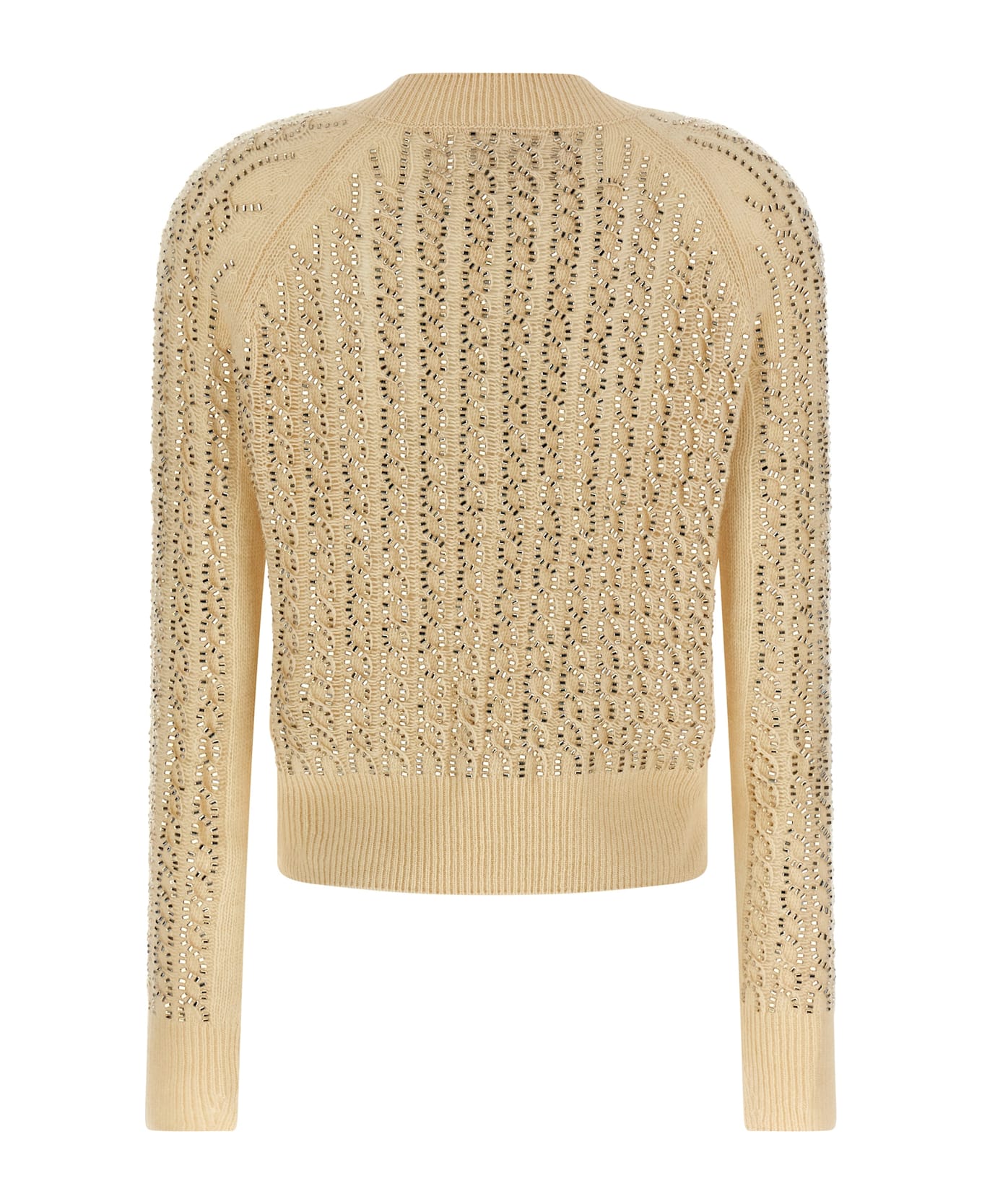 Ermanno Scervino Baguette Studded Sweater - Beige