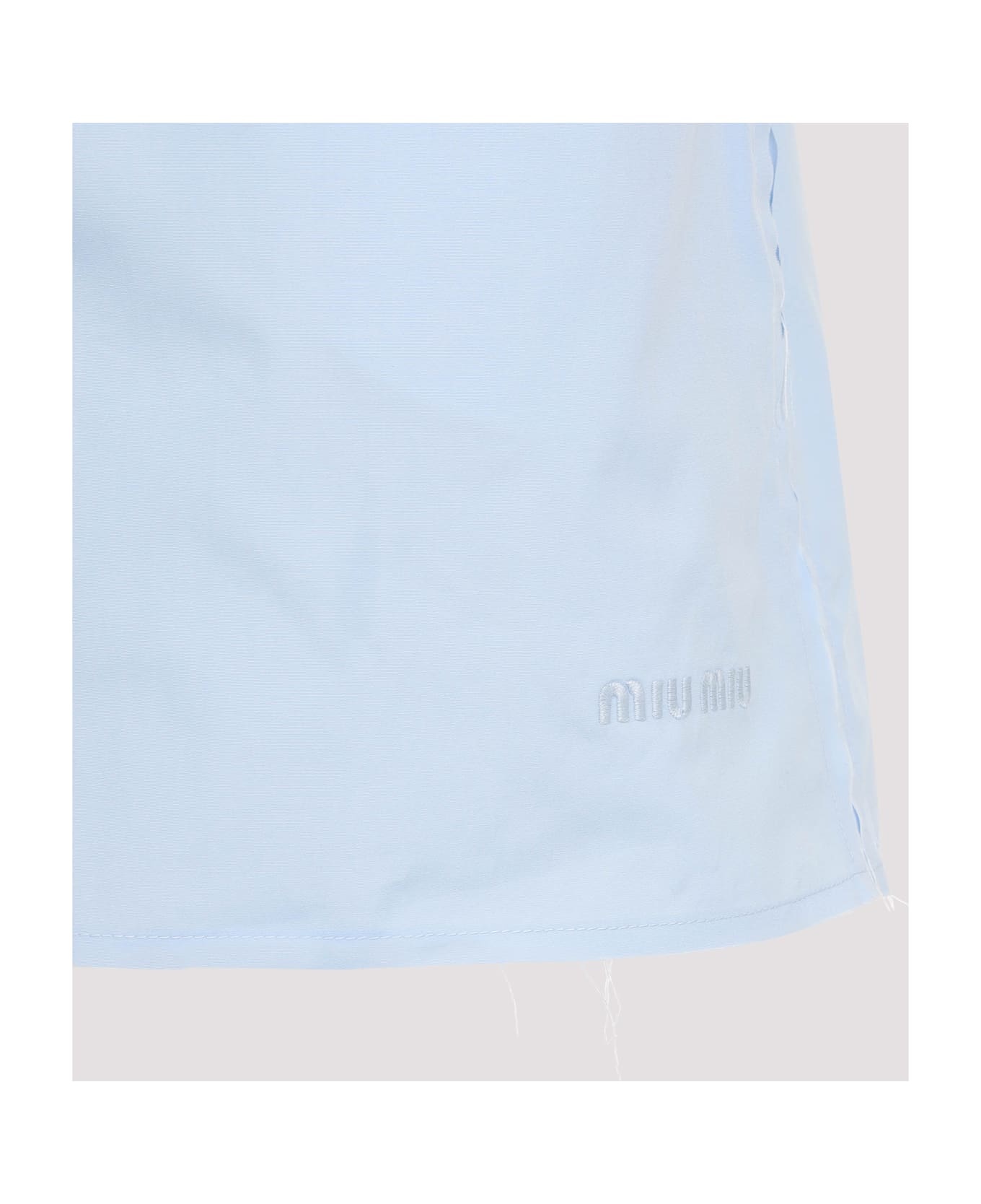 Miu Miu Cotton Shorts - Cielo