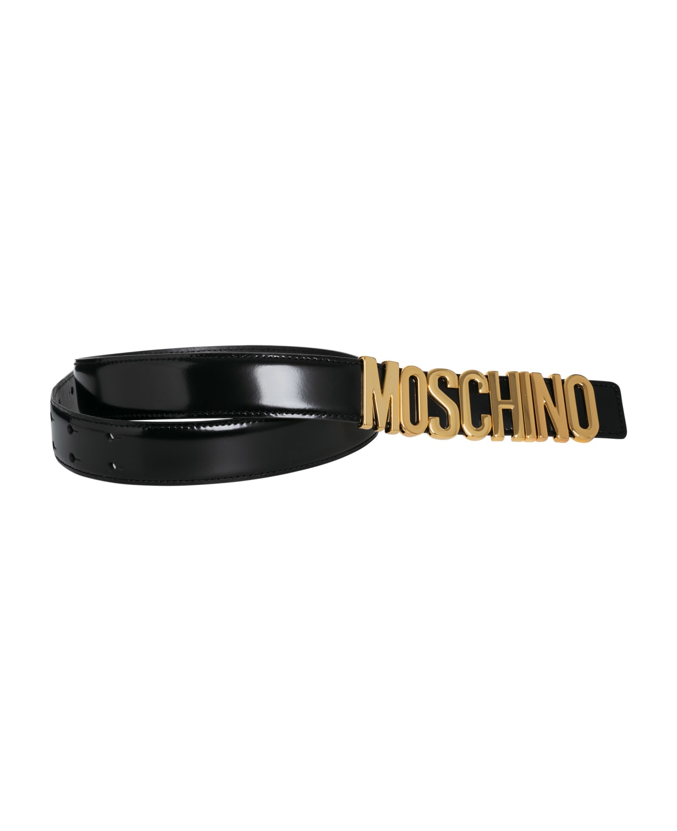 Moschino Leather Belt - Nero