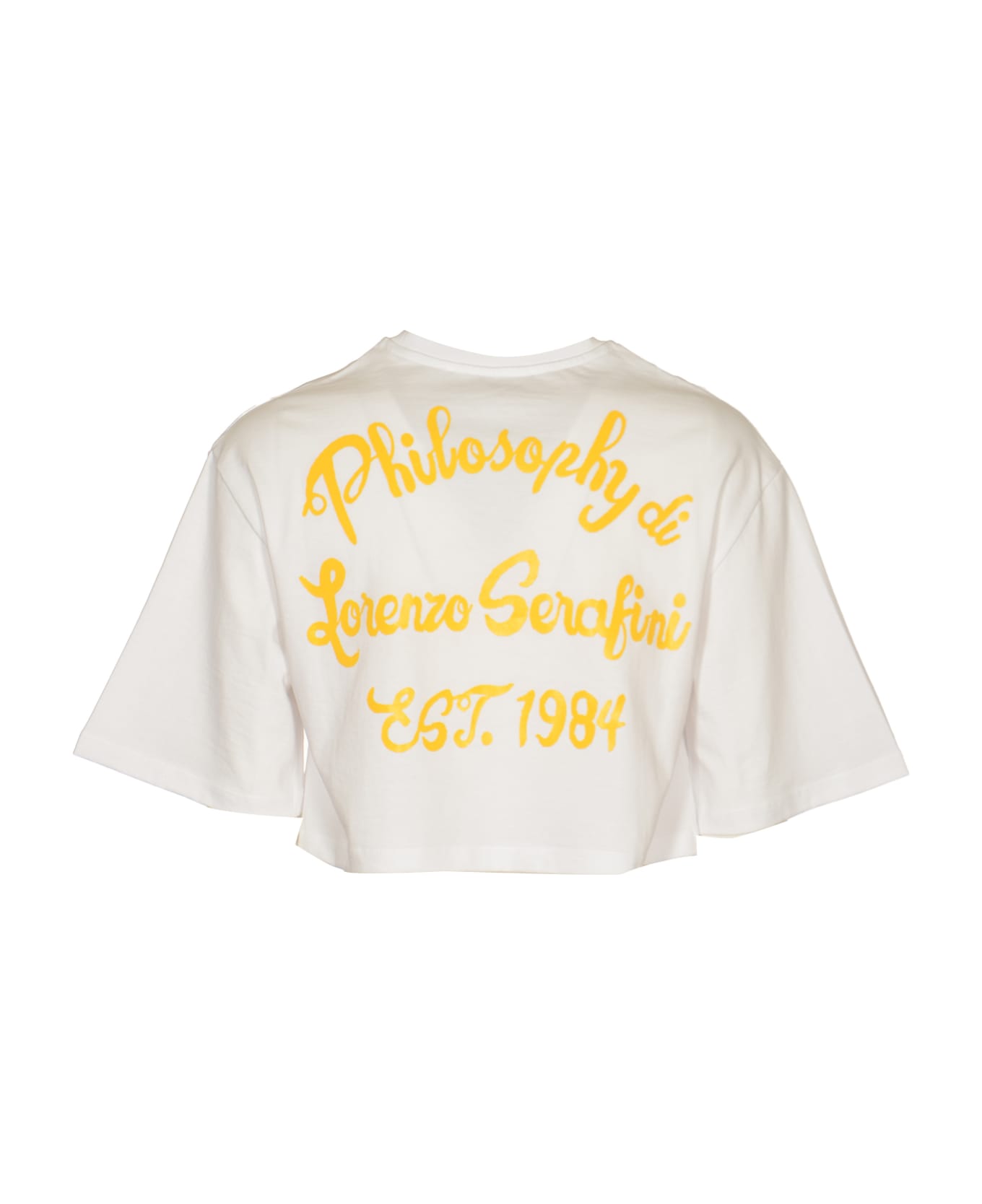 Philosophy di Lorenzo Serafini Logo Print Cropped T-shirt Tシャツ