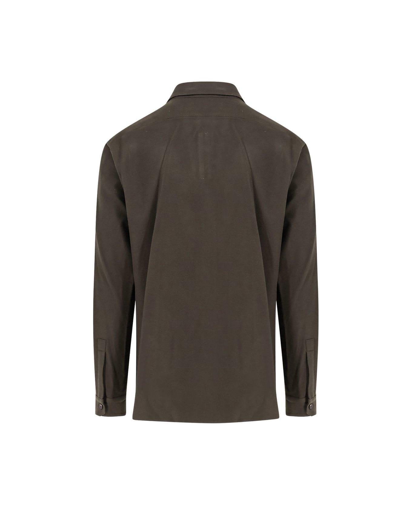 Rick Owens Button-detailed Long-sleeve Shirt