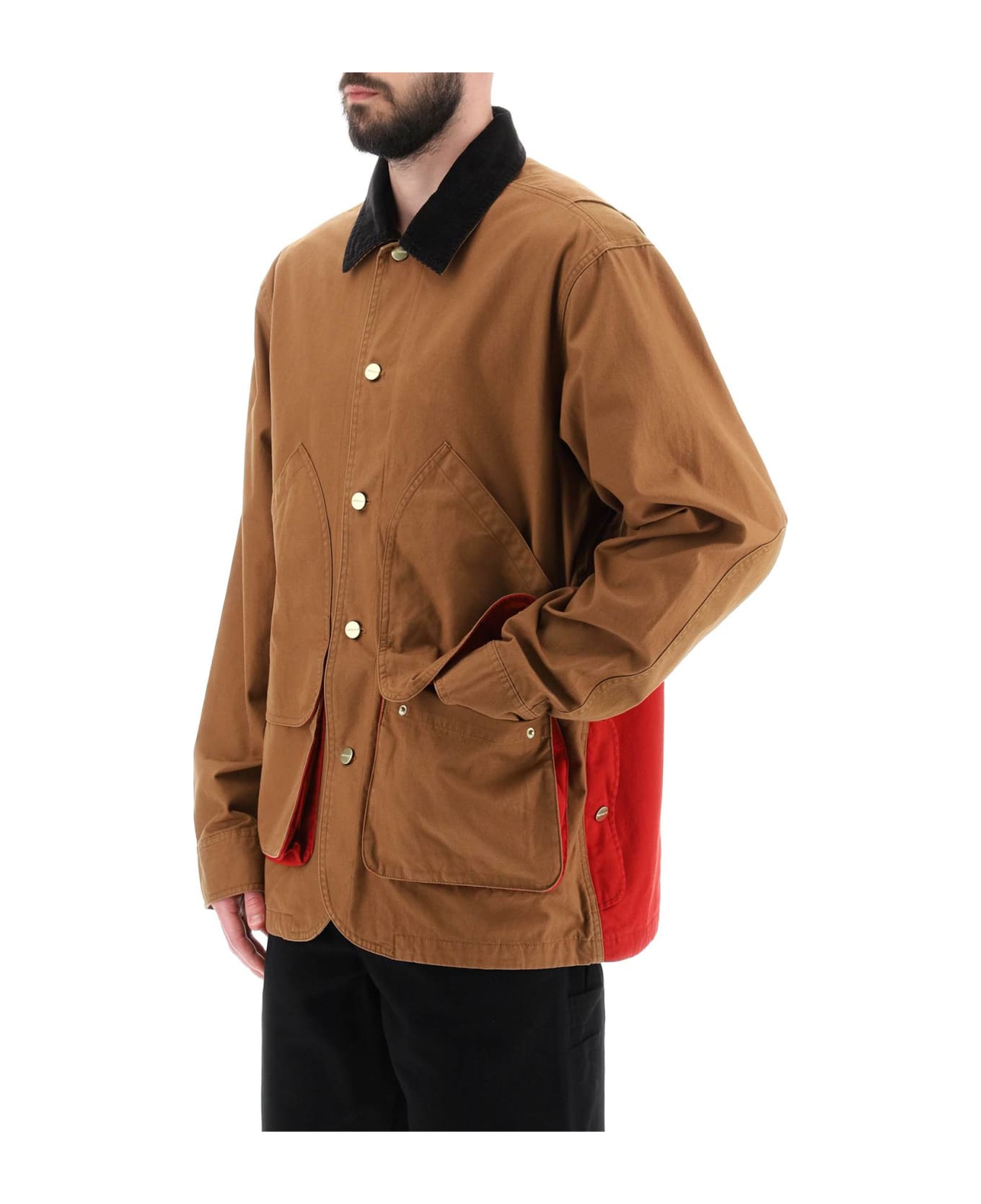 Carhartt 'heston' Cotton Shirt Jacket - HAMILTON BROWN CHERRY (Brown)