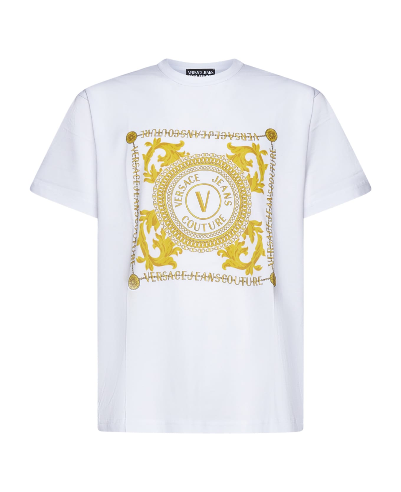Versace Jeans Couture Logoed T-shirt - White シャツ