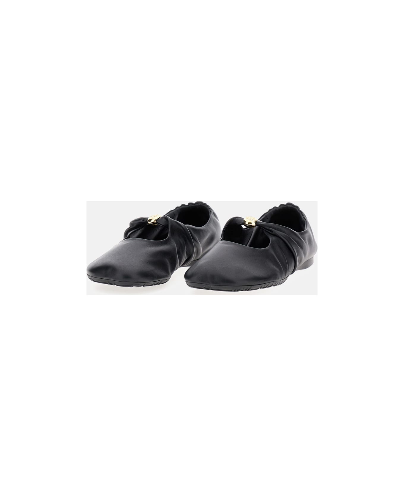 Loewe Pebble Soft Ballerina - Black