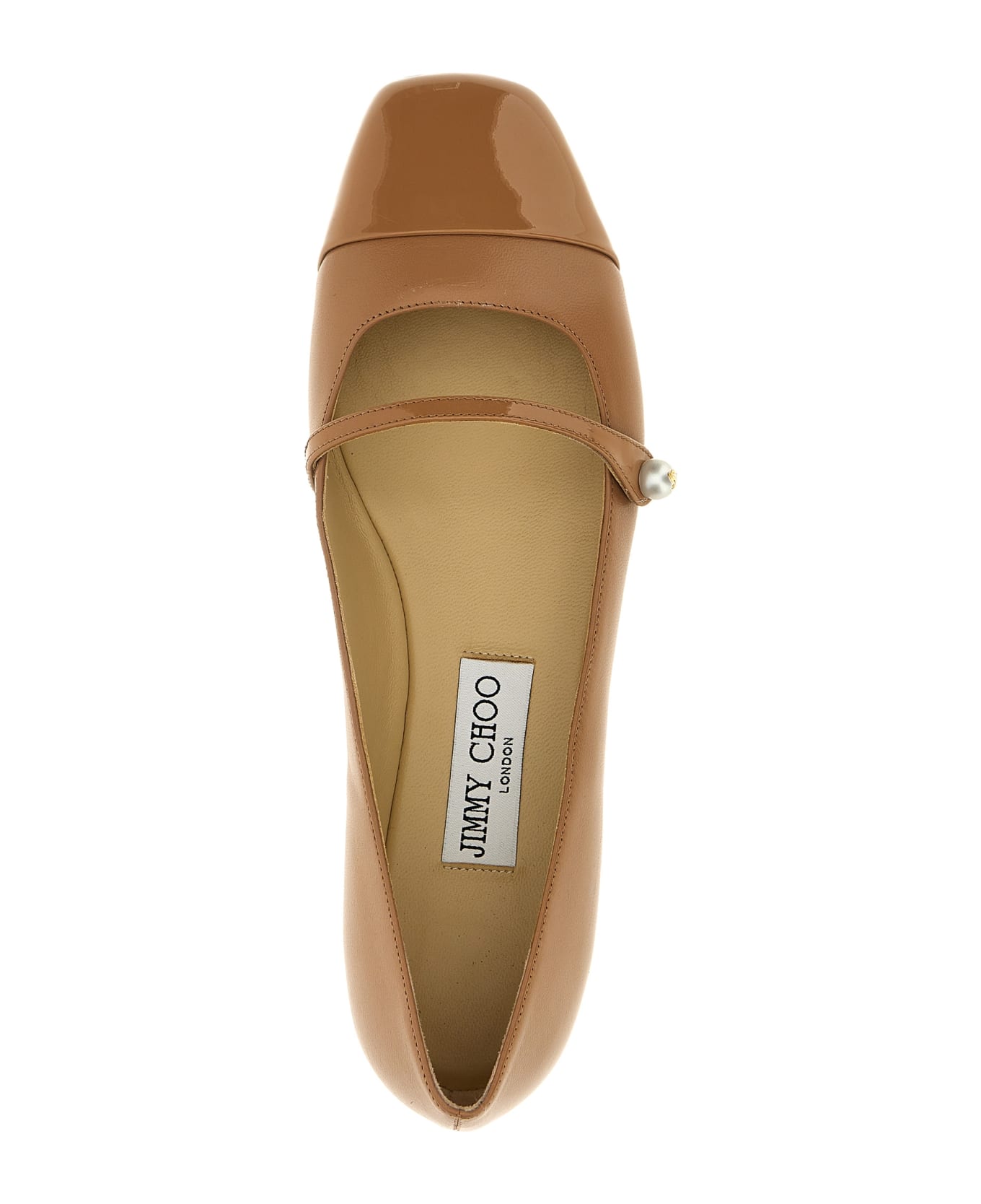 Jimmy Choo 'elisa' Ballet Flats - Beige