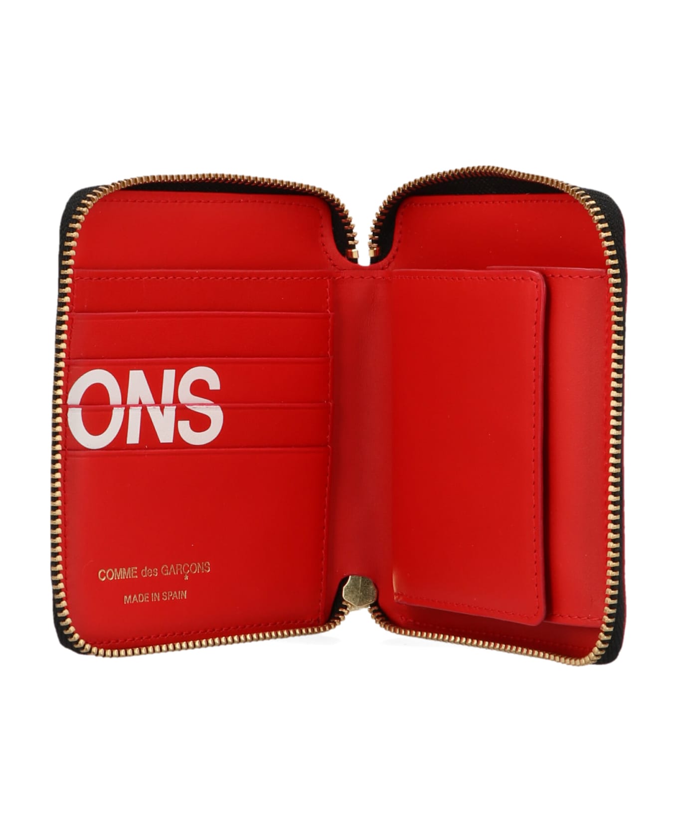 Comme des Garçons Wallet Logo Print Wallet - Red 財布