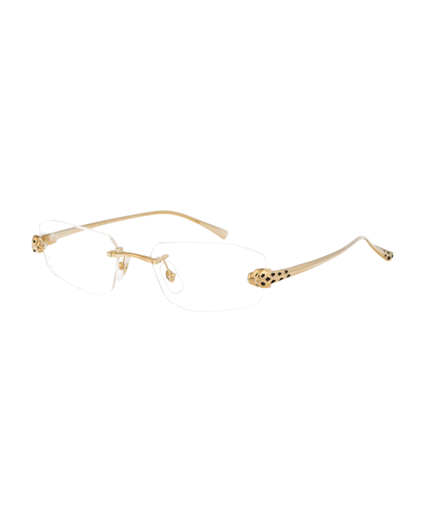 Cartier Eyewear Ct0494o Glasses - 001 GOLD GOLD TRANSPARENT アイウェア