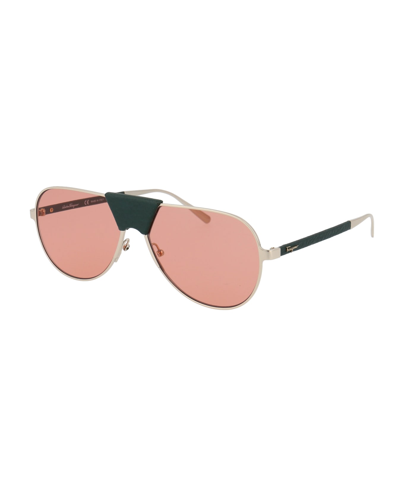 Salvatore Ferragamo Eyewear Sf220sl Sunglasses - 754 LIGHT GOLD/FOREST