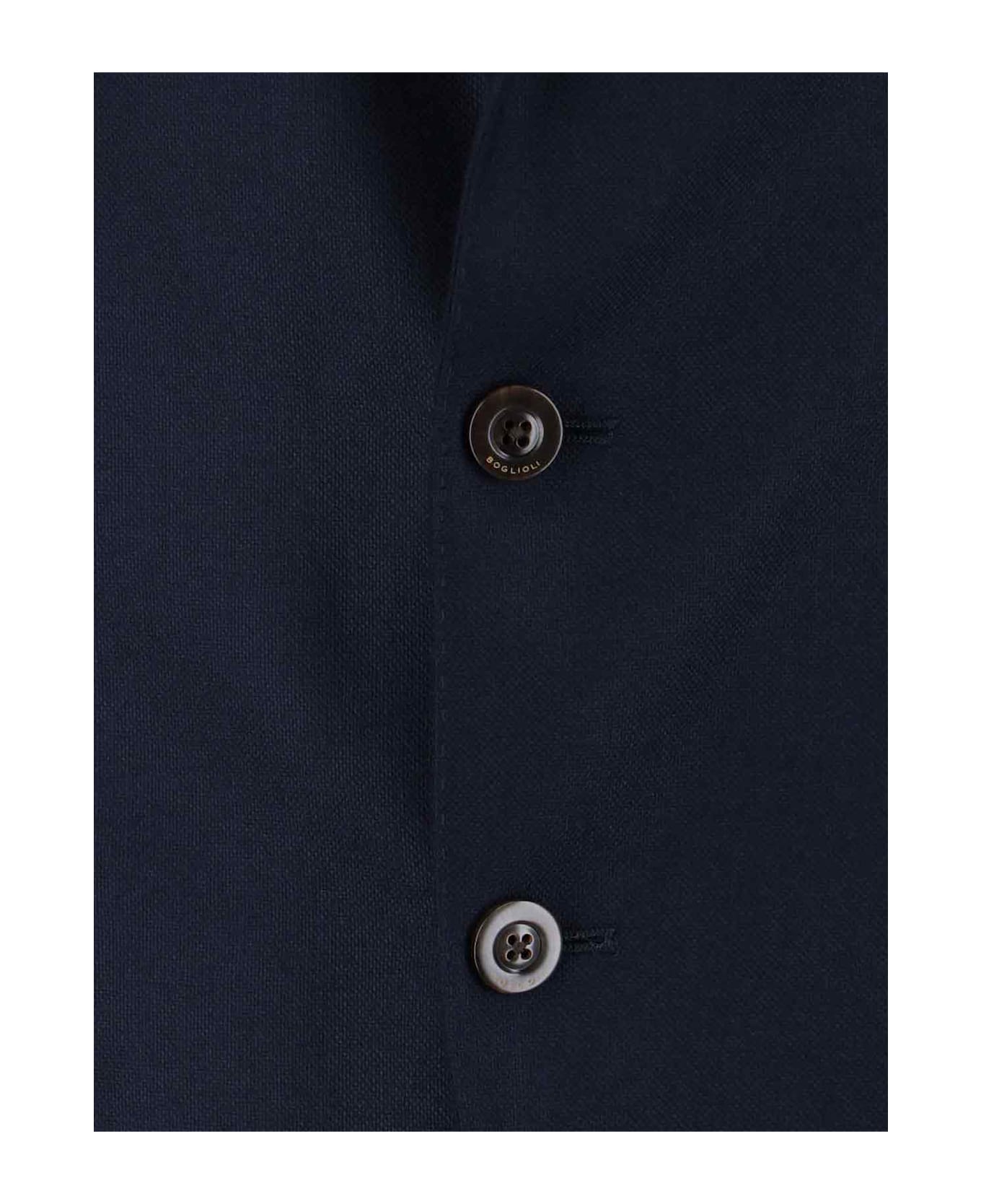 Boglioli Single-breasted Blazer - Blue