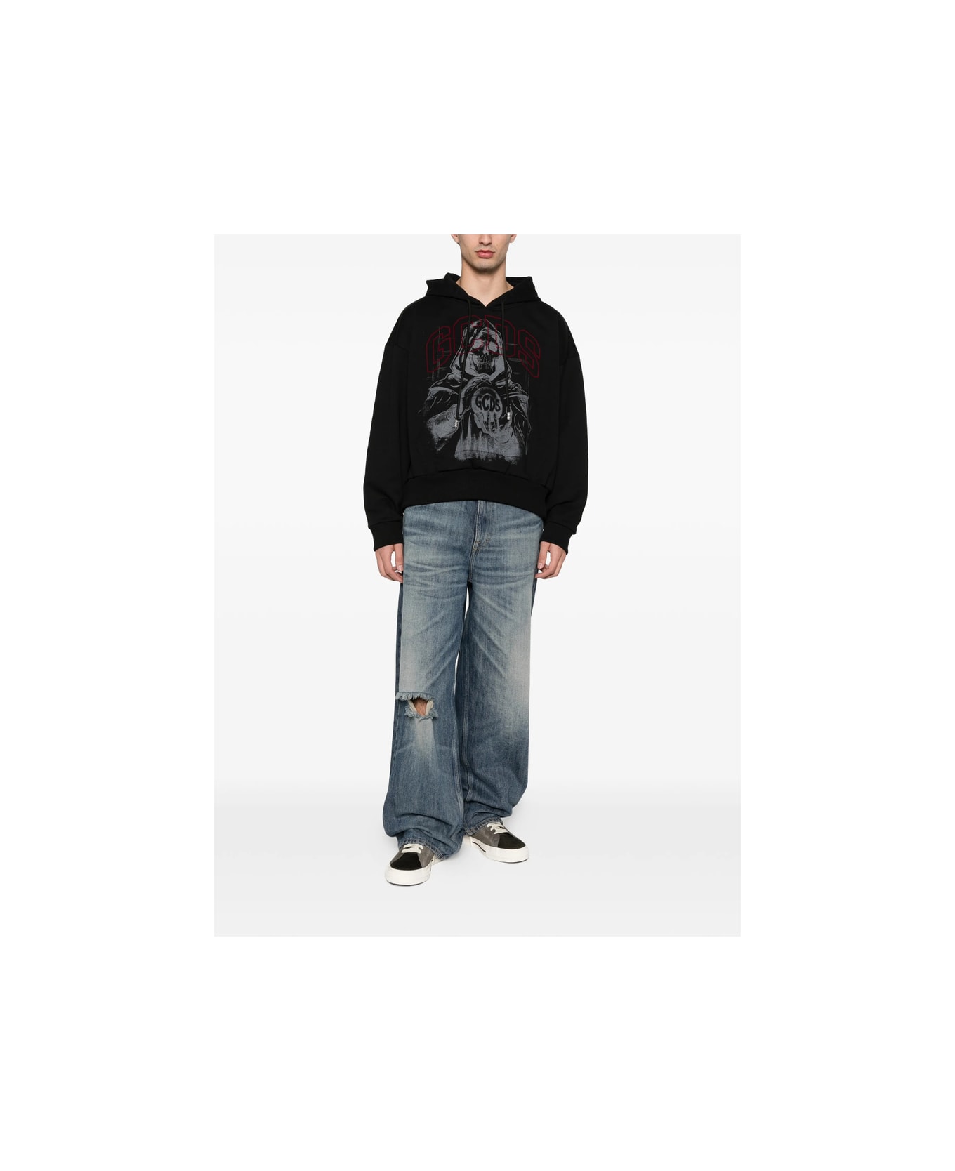 GCDS Sweatshirt - BLACK