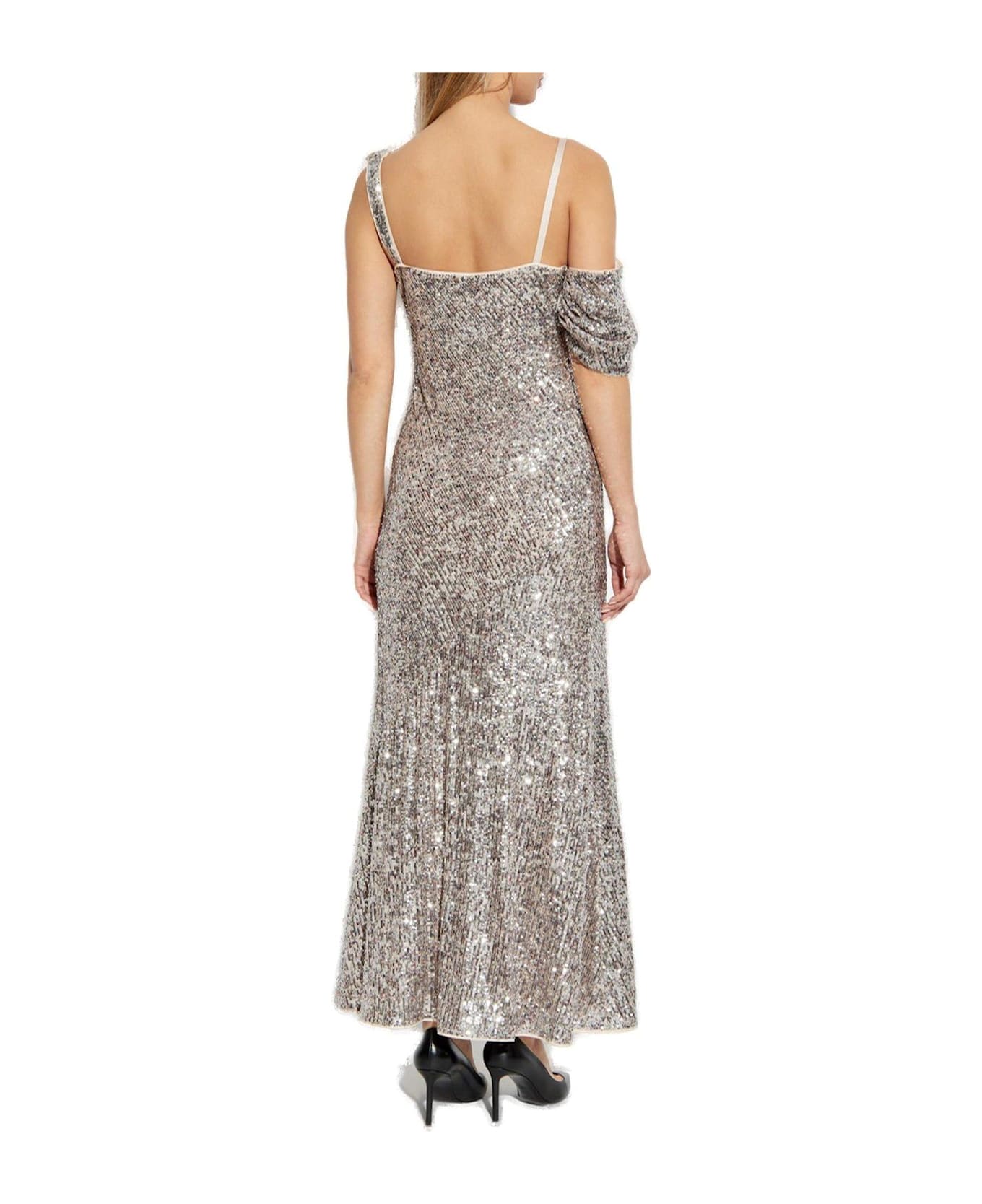 Diane Von Furstenberg Joaquin Sequin Embellished Maxi Dress - GREY