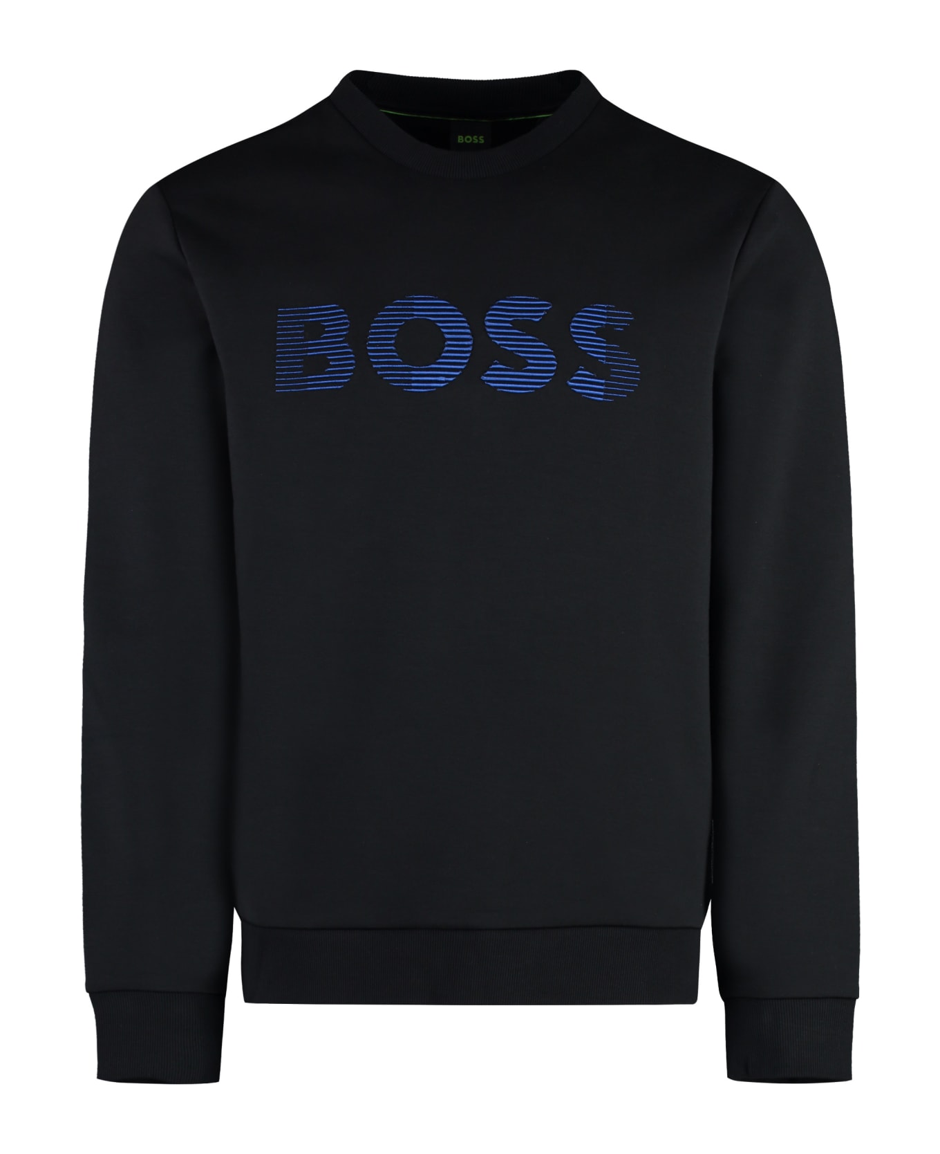 Hugo Boss Cotton Crew-neck Sweatshirt - black