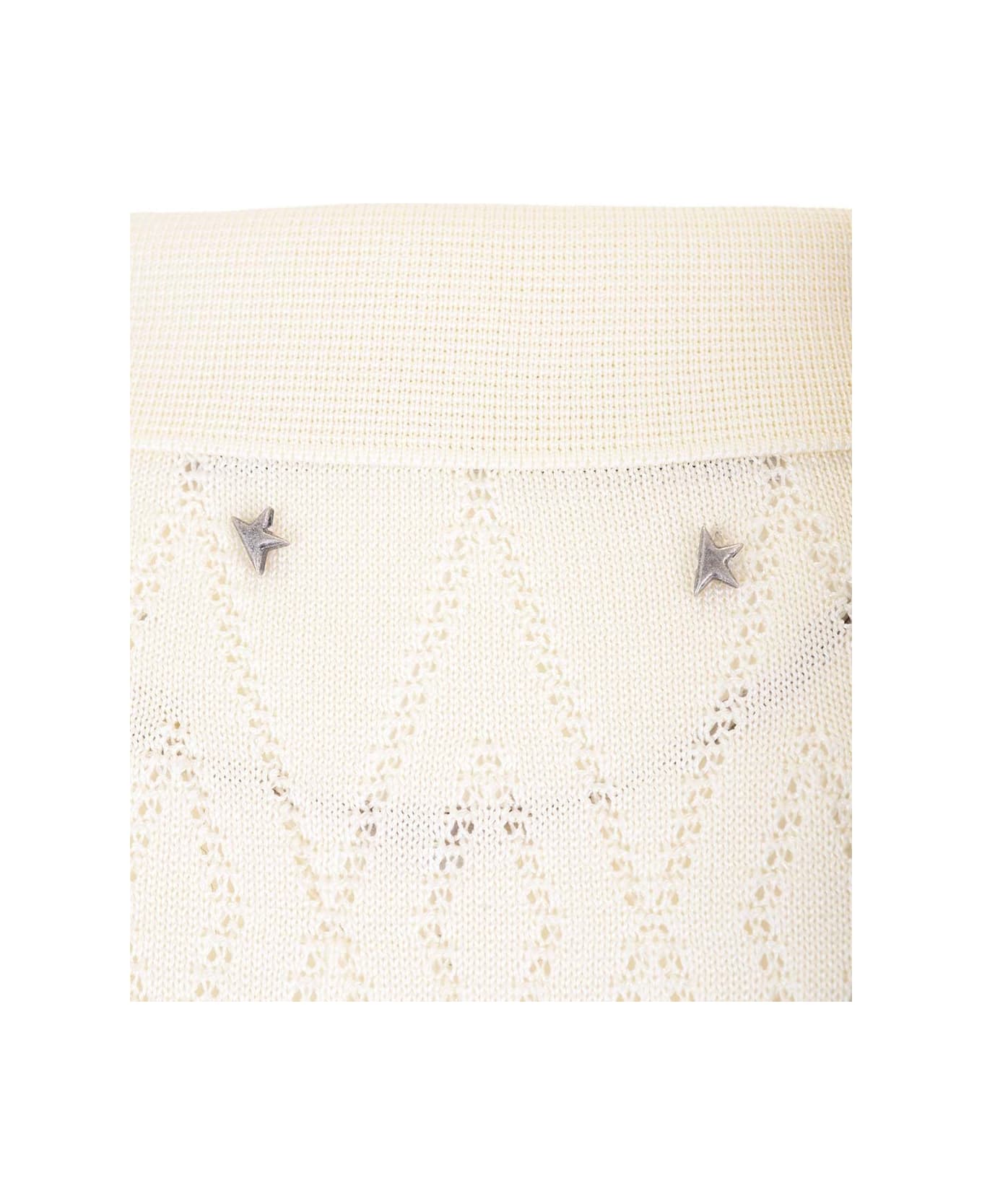 Golden Goose Knitted Polo - White