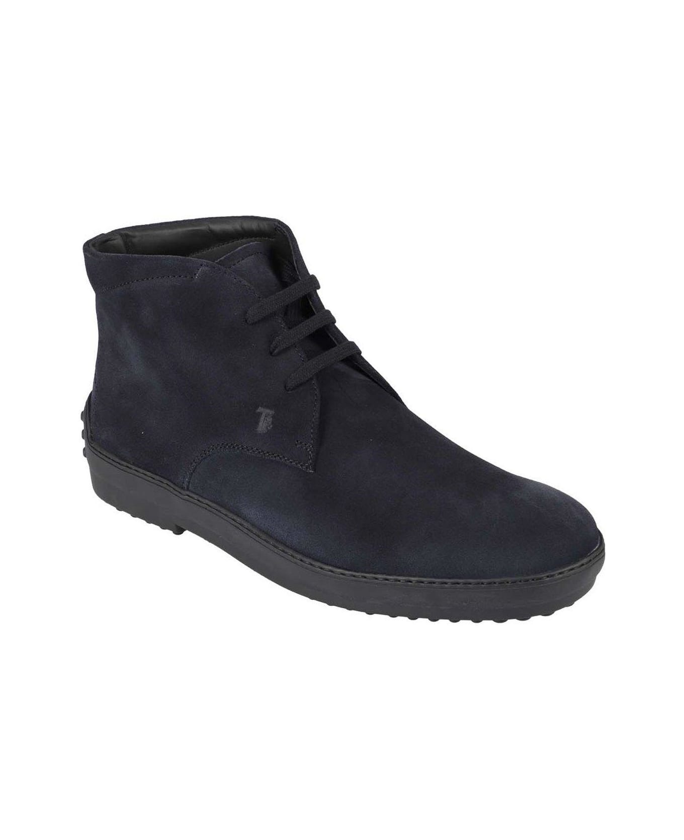 Tod's Gommino Desert Lace-up Boots - NAVY