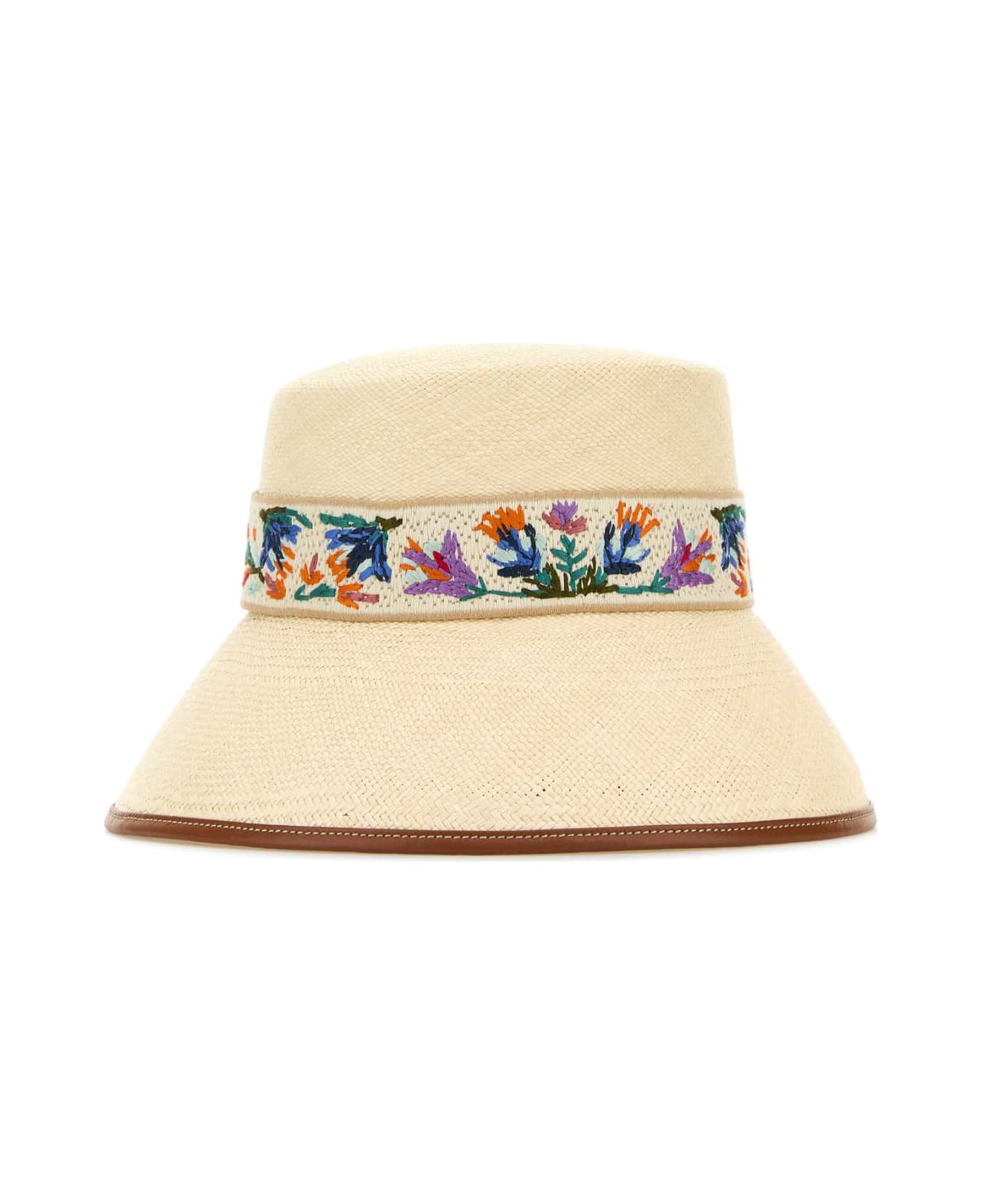 Valentino Garavani Straw Bucket Hat - NATSELMLTCANTIQUE 帽子