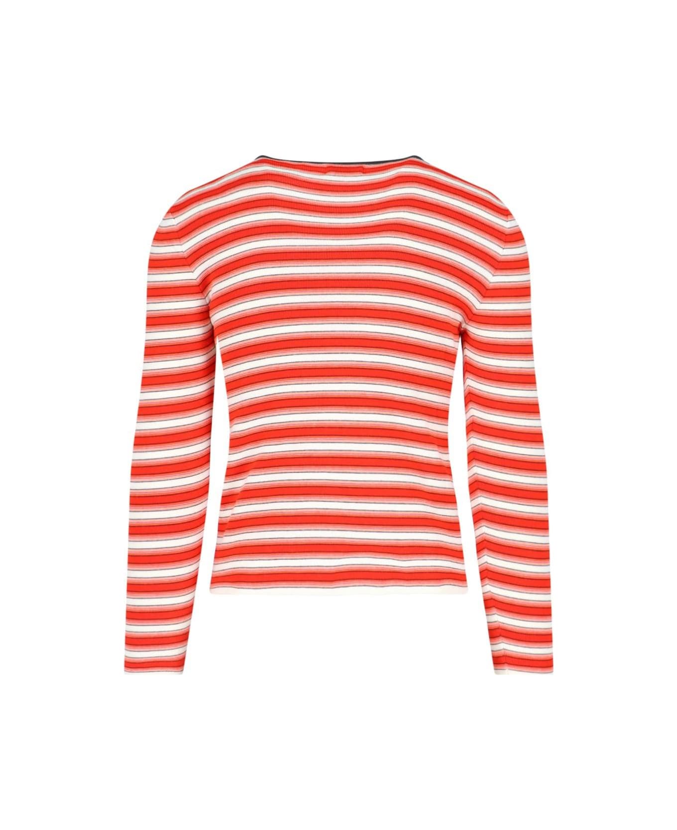 ERL Striped T-shirt - Red