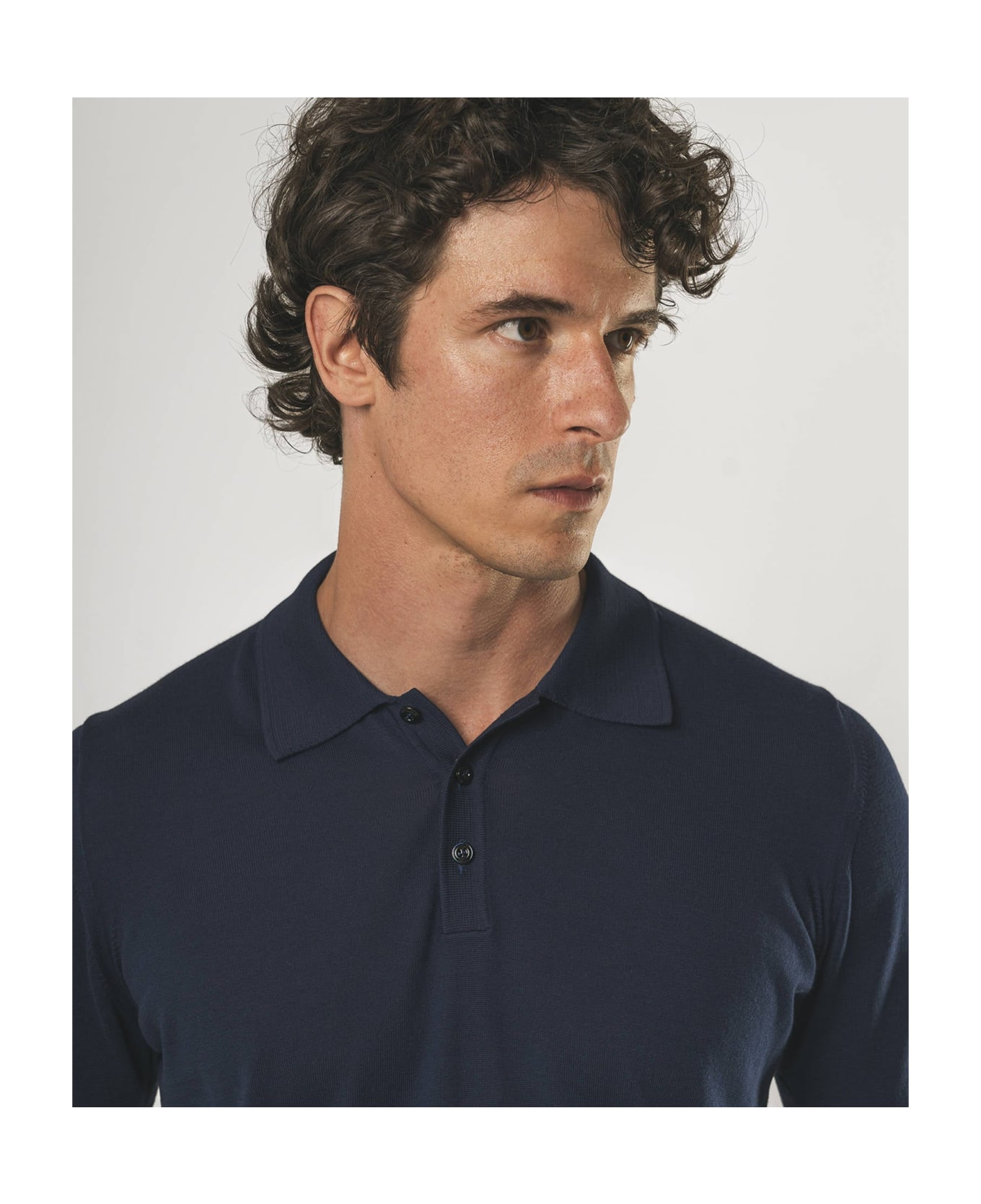 Larusmiani Ischia Polo Sweater - Navy