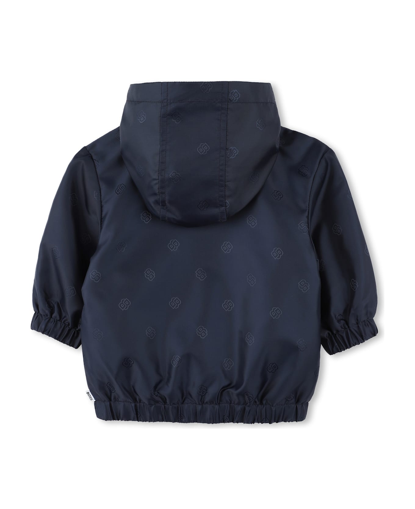 Hugo Boss Giacca A Vento Con Logo - Blue