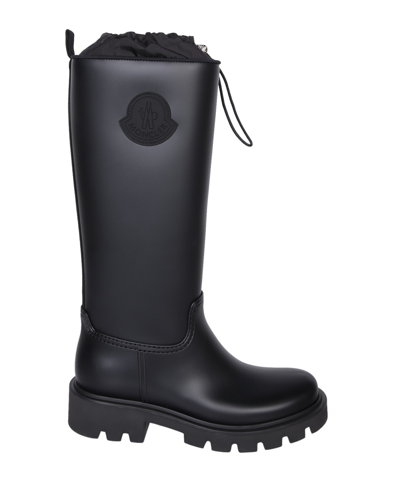 Moncler Kickstream High Boots In Black - Black