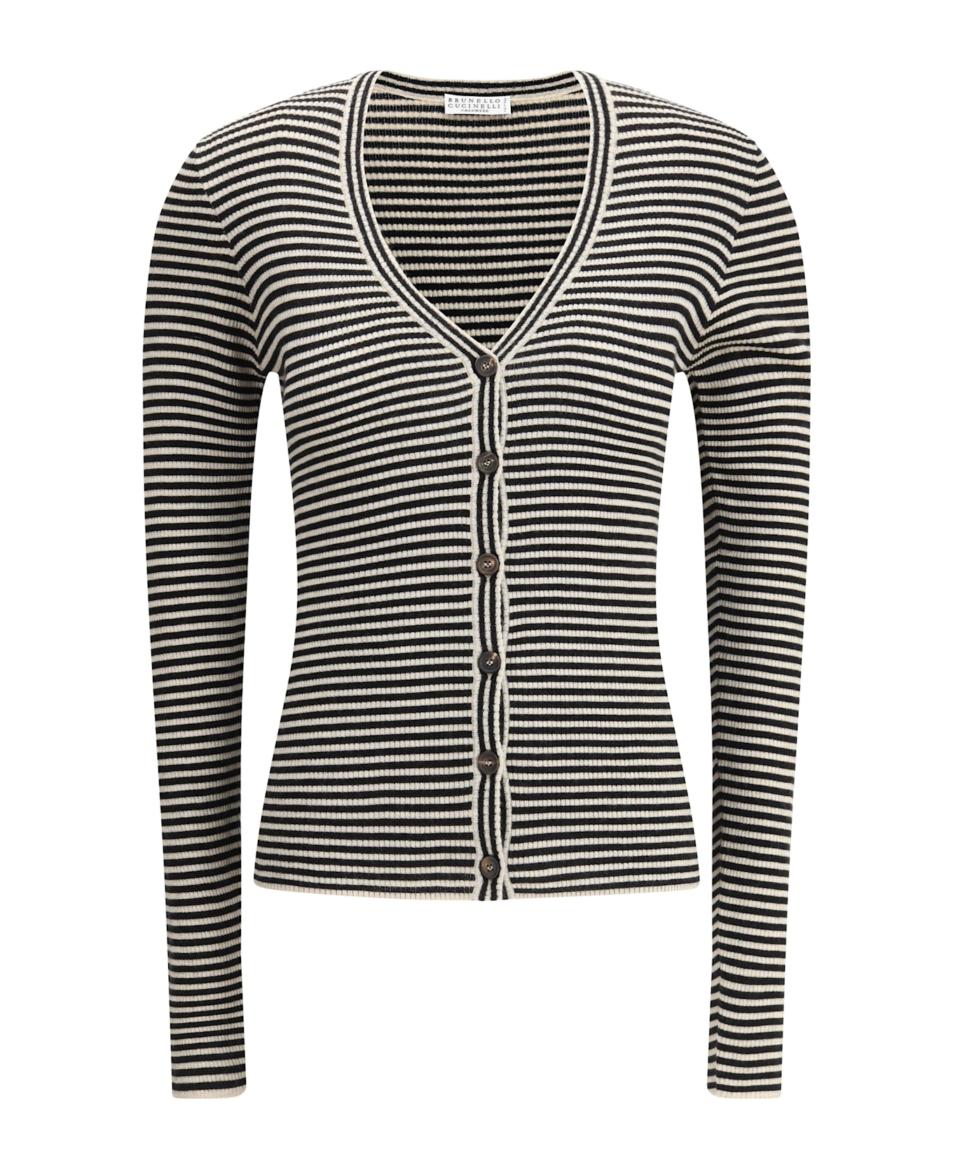 Brunello Cucinelli Striped Cardigan