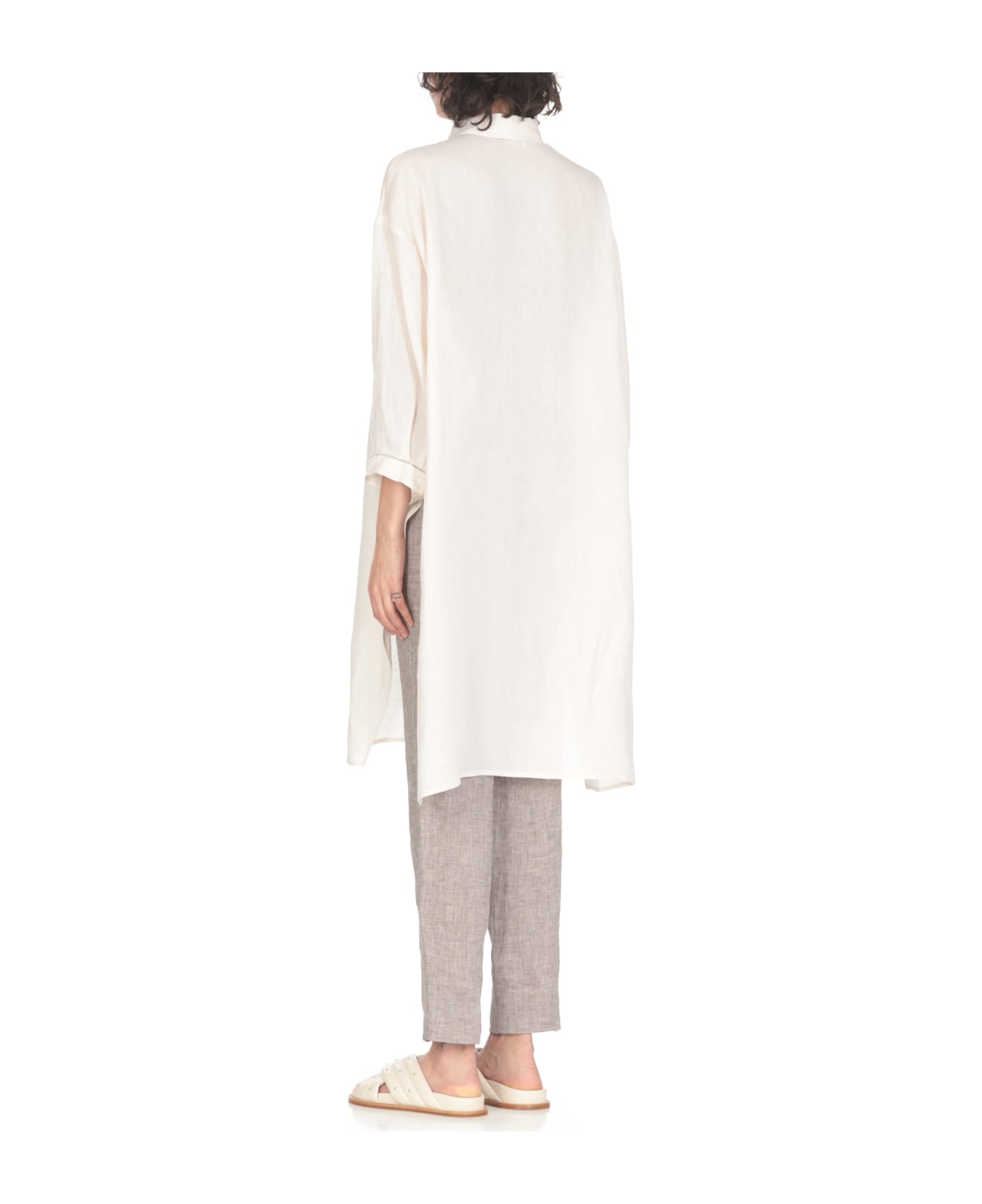 Peserico Linen Dress - Ivory