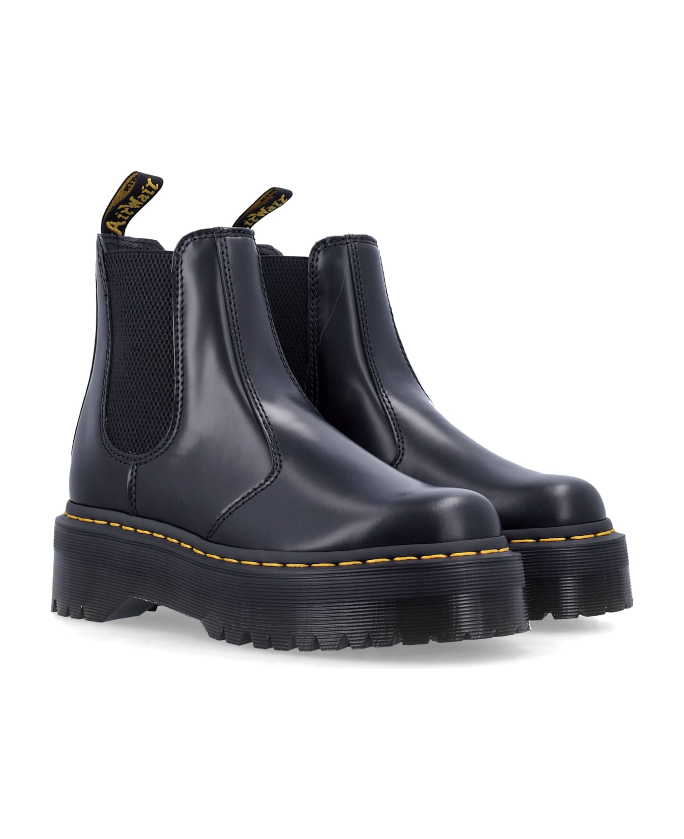 Dr. Martens 2976 Beatle Quad Boots - BLACK