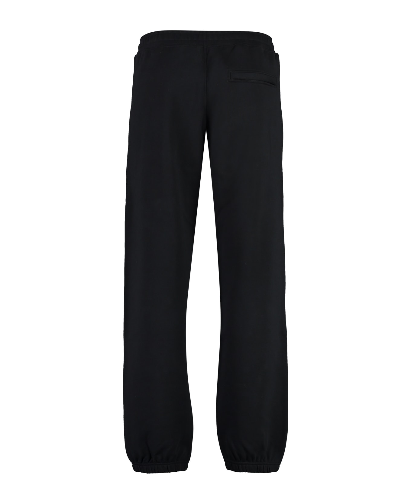 Moschino Logo Detail Cotton Track-pants - black