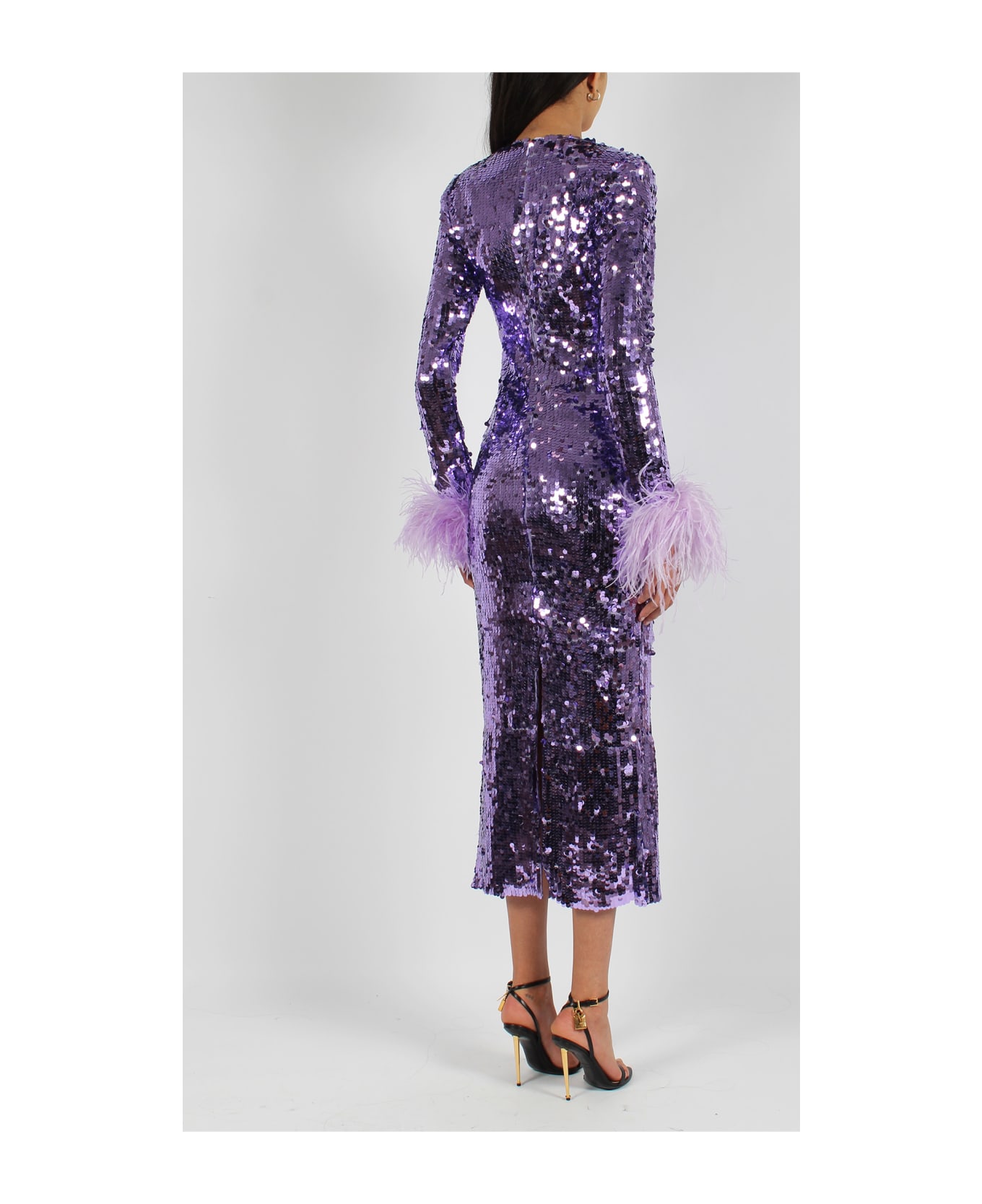 NEW ARRIVALS Veronique In Le Palace Dress - Pink & Purple