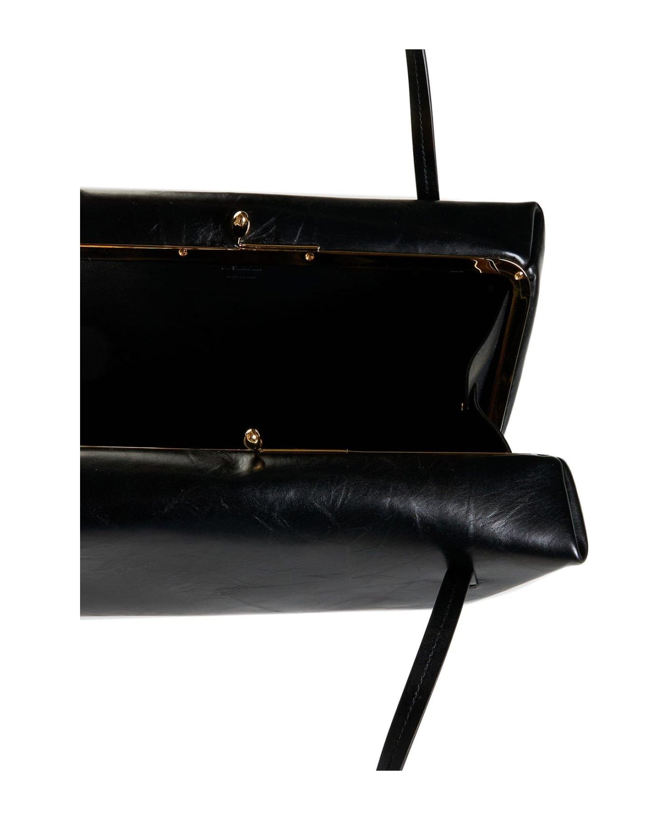 Jil Sander Large 
goji Pillow
 Black Leather Bag - Black