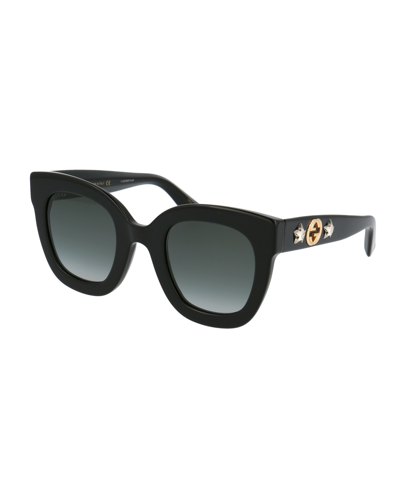 Gucci Eyewear Gg0208s Sunglasses - 001 BLACK BLACK GREY