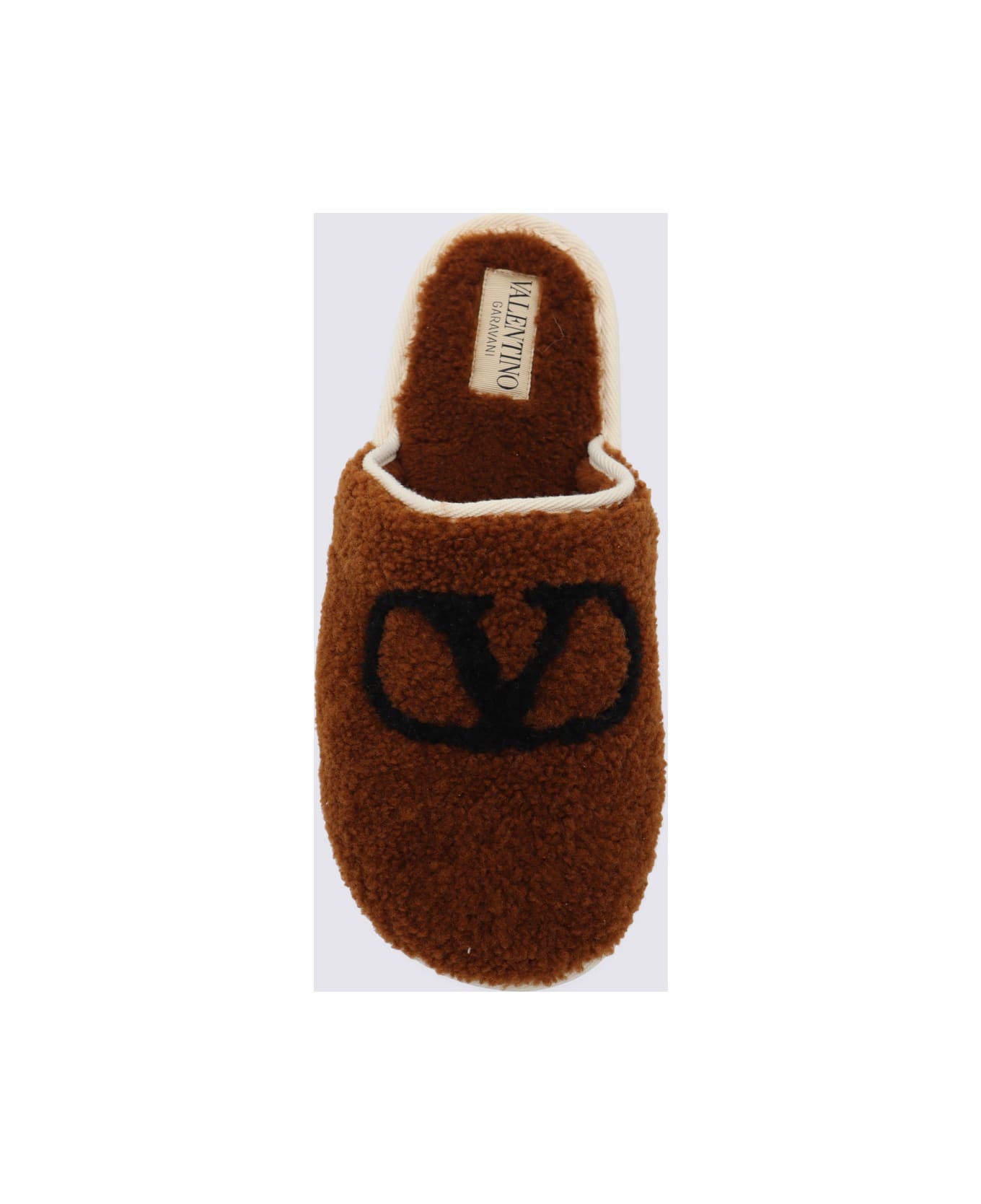 Valentino Garavani Brown Flats - TOBACCO