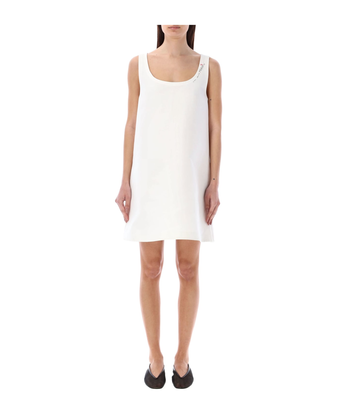 Marni A-line Mini Dress - Lily White
