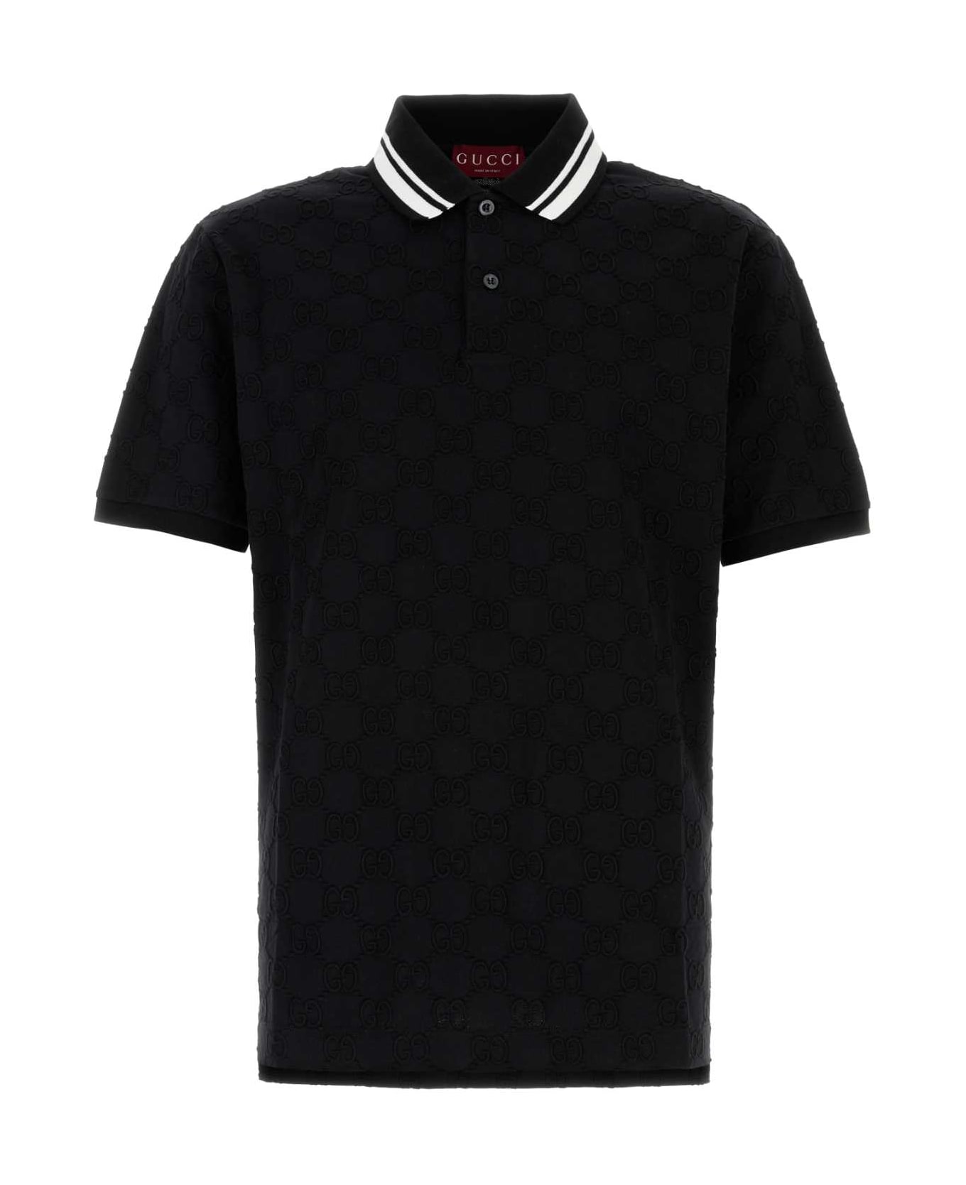 Gucci Black Stretch Piquet Polo Shirt - BLACKMIX シャツ