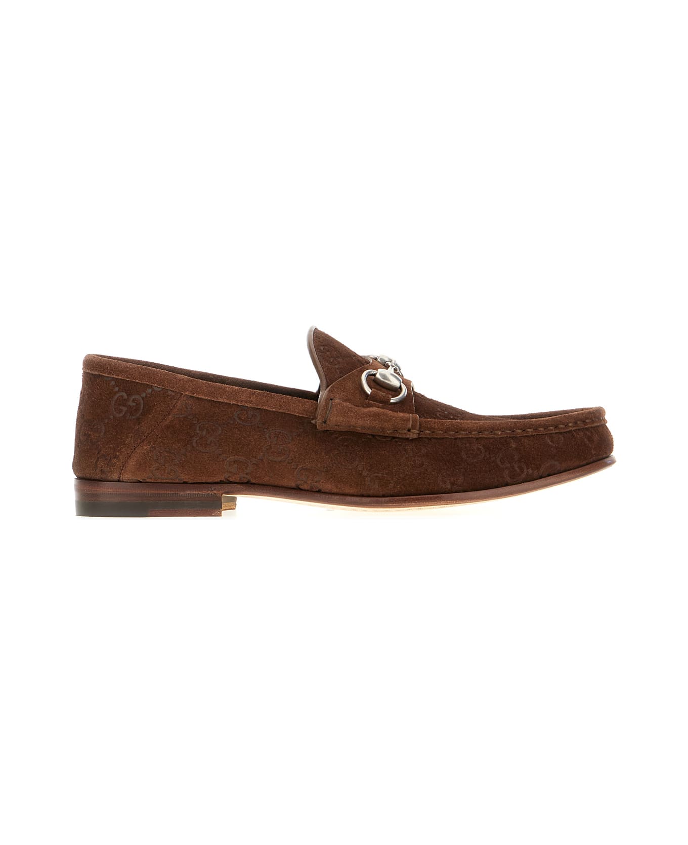 Gucci Brown Suede Loafers - Marrone