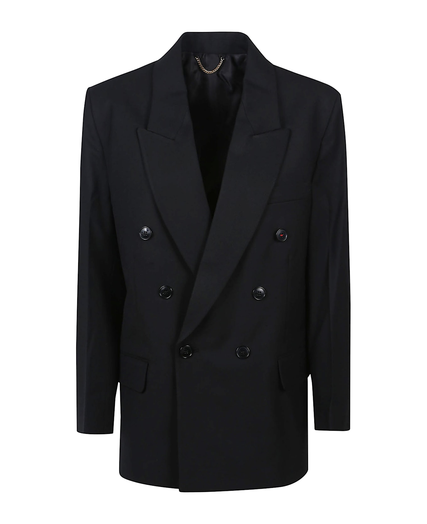 Victoria Beckham Relaxed Double Breasted Jacket - Black