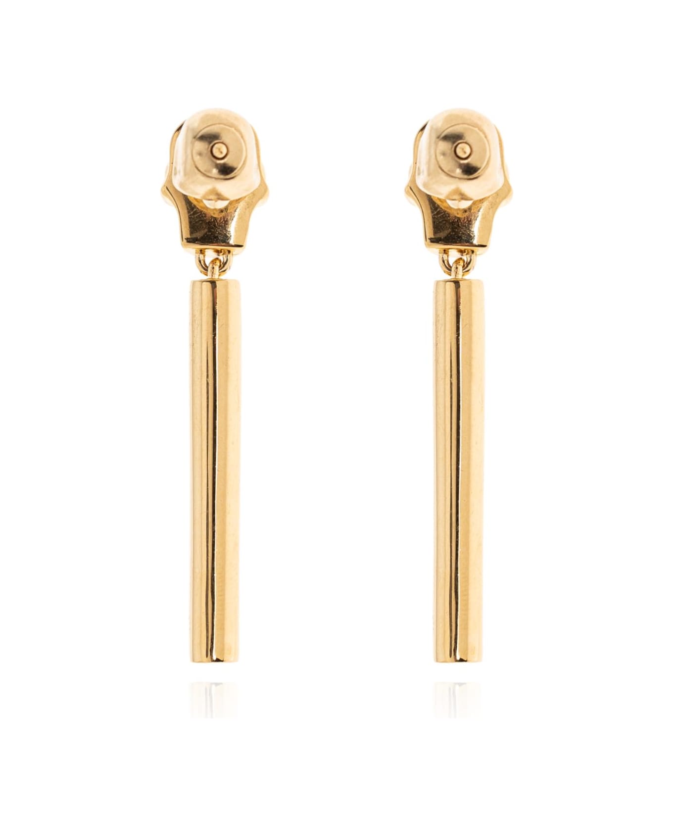 Alexander McQueen Logo Earrings - Golden